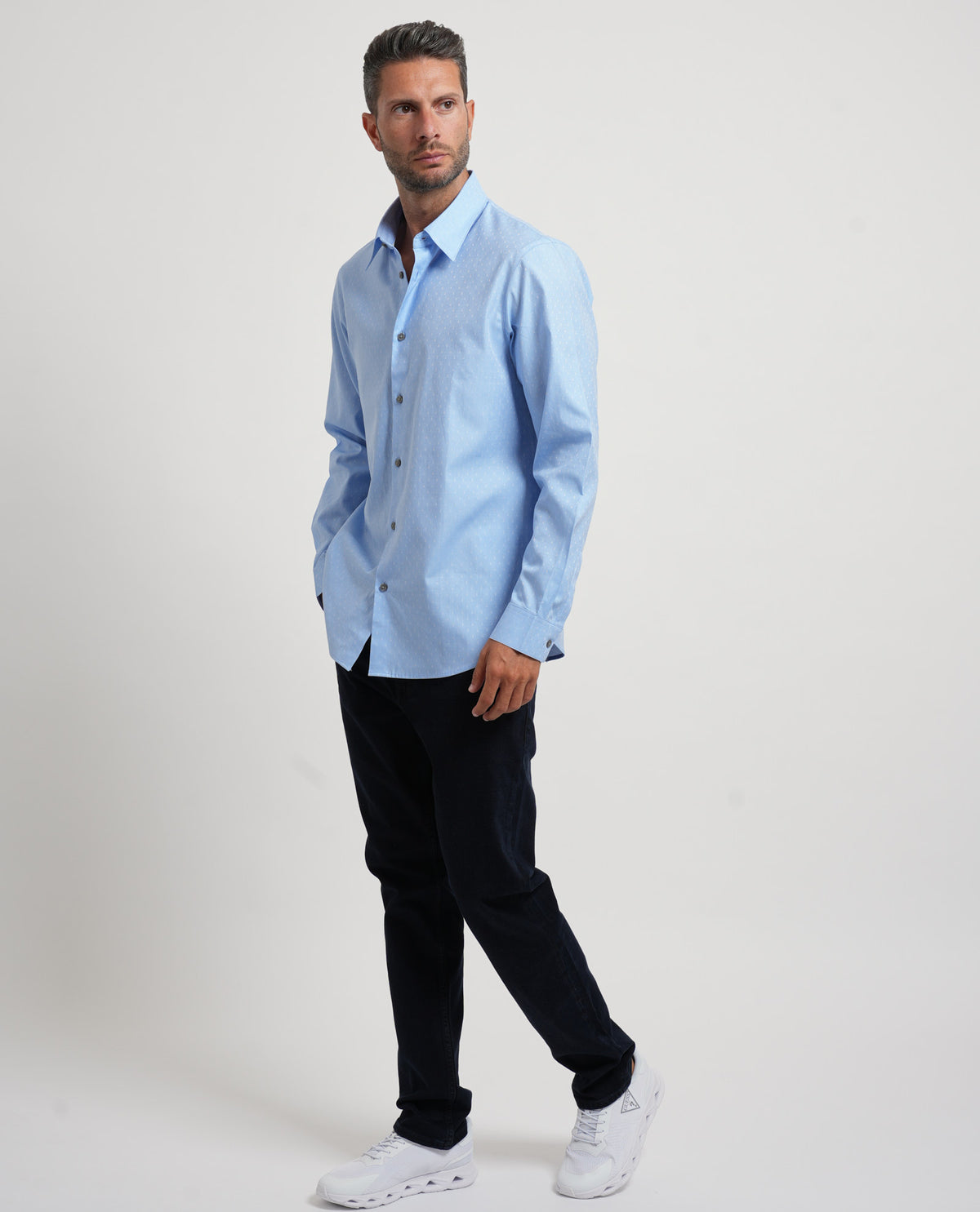 Camicia uomo Armani Exchange in cotone jacquard 