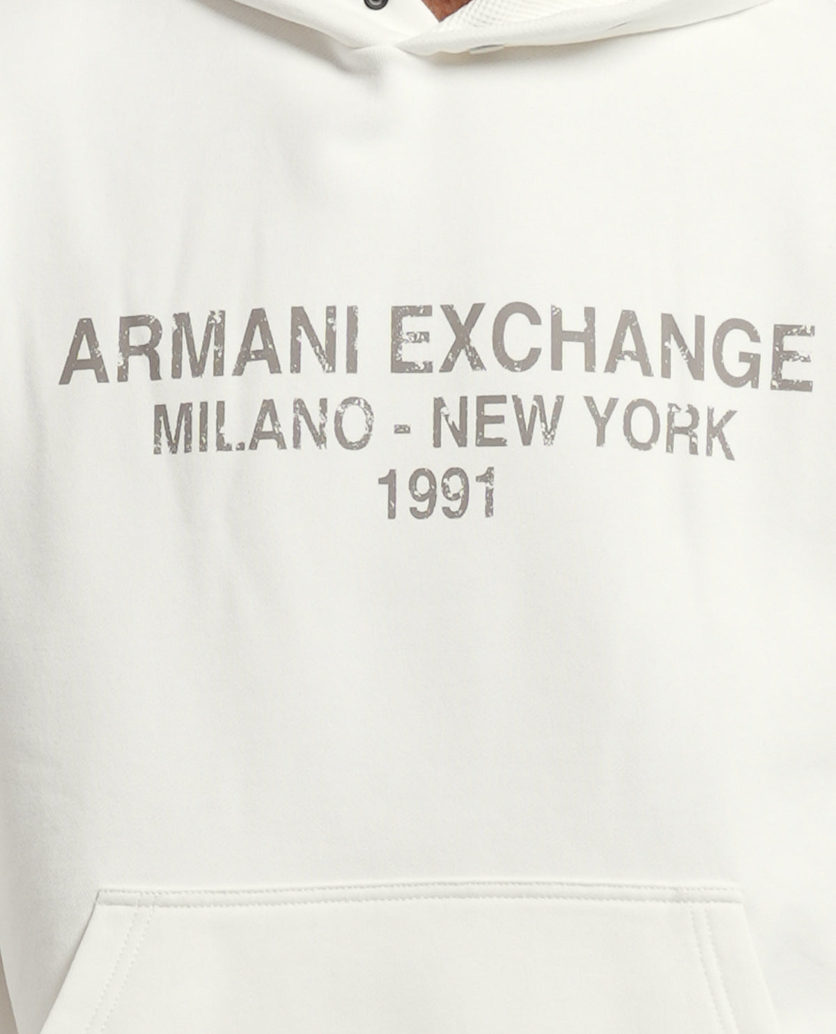 Felpa uomo AX con cappuccio e logo 