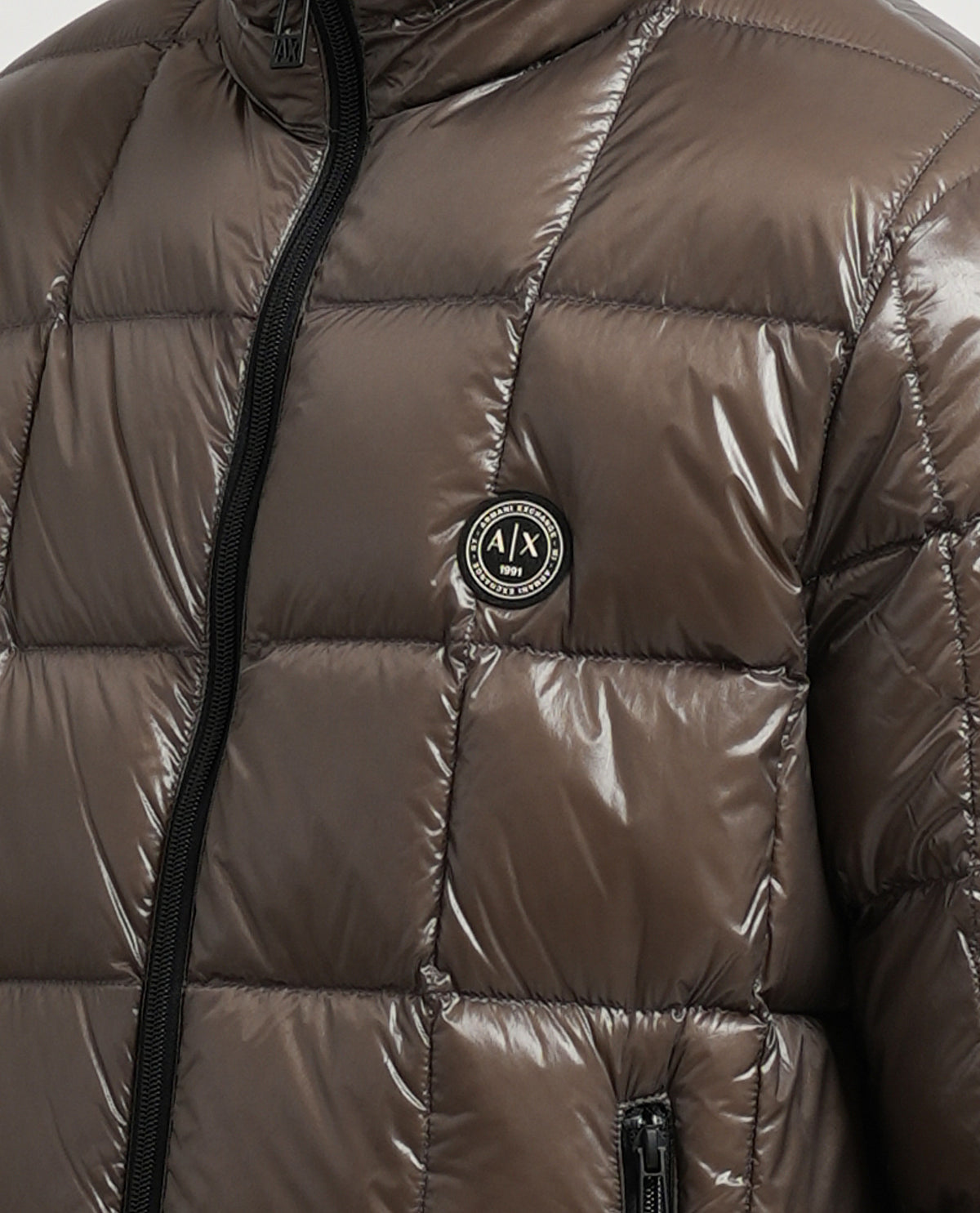 Piumino lucido uomo Armani Exchange trapuntato 