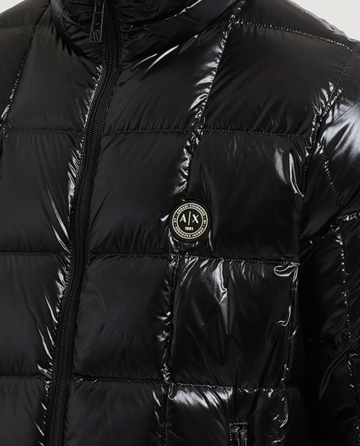 Piumino lucido uomo Armani Exchange trapuntato 