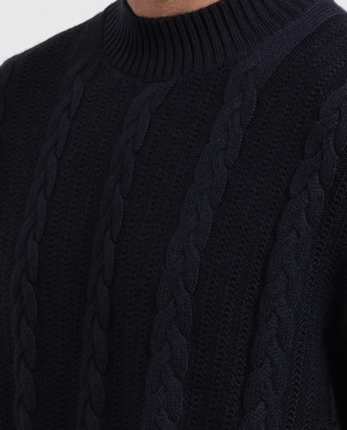 Pullover uomo Armani Exchange con trama a trecce 