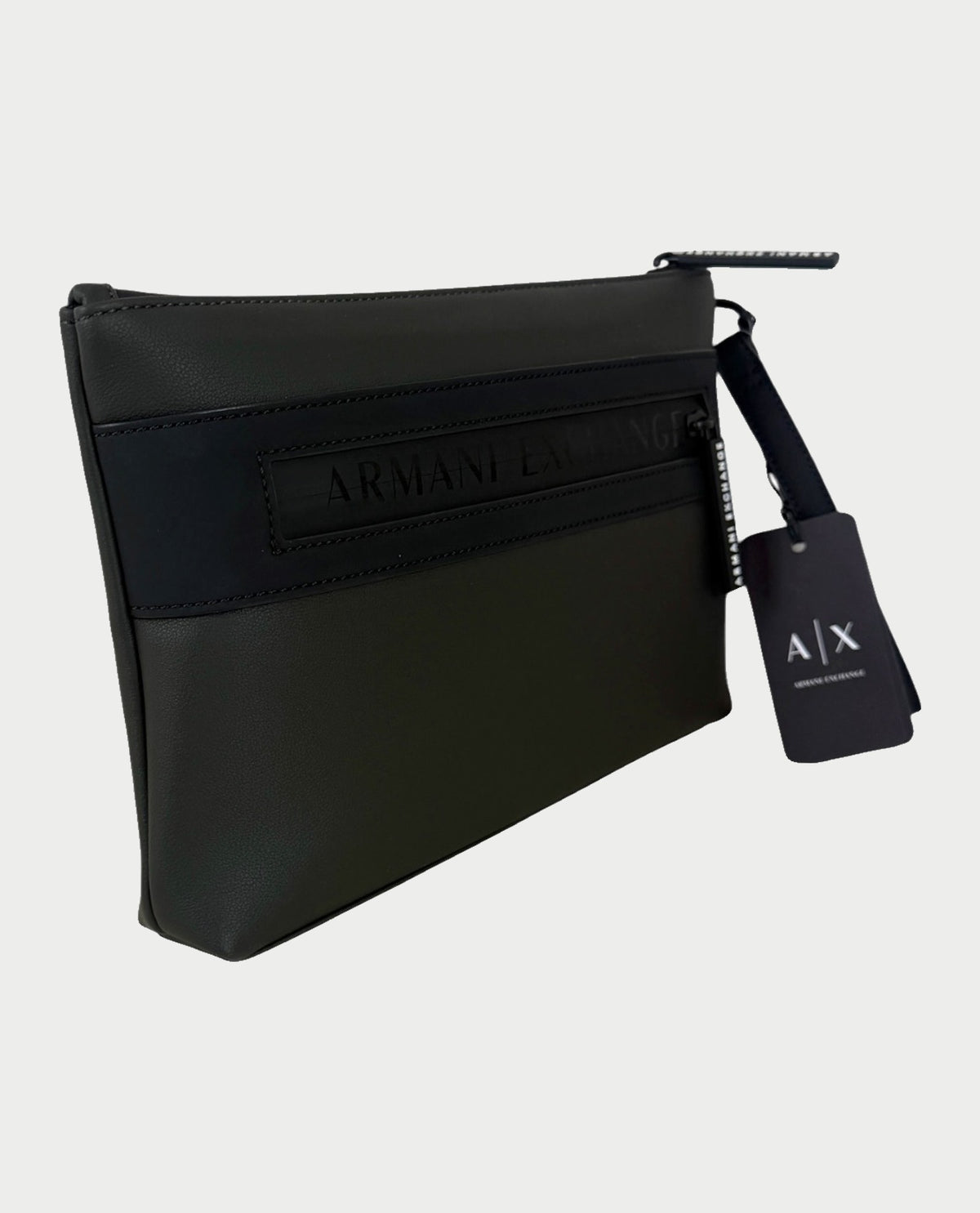Pochette Armani Exchange in tessuto spalmato 