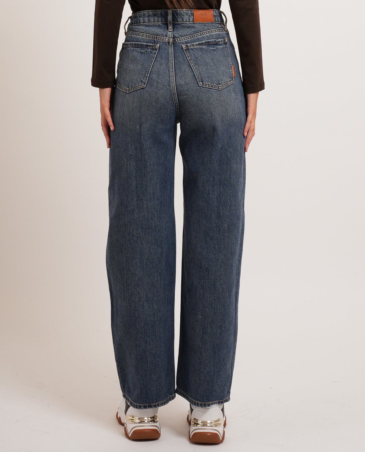 Jeans donna AX a 5 tasche in cotone rigido 