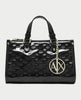 AX women's handbag with logo charm