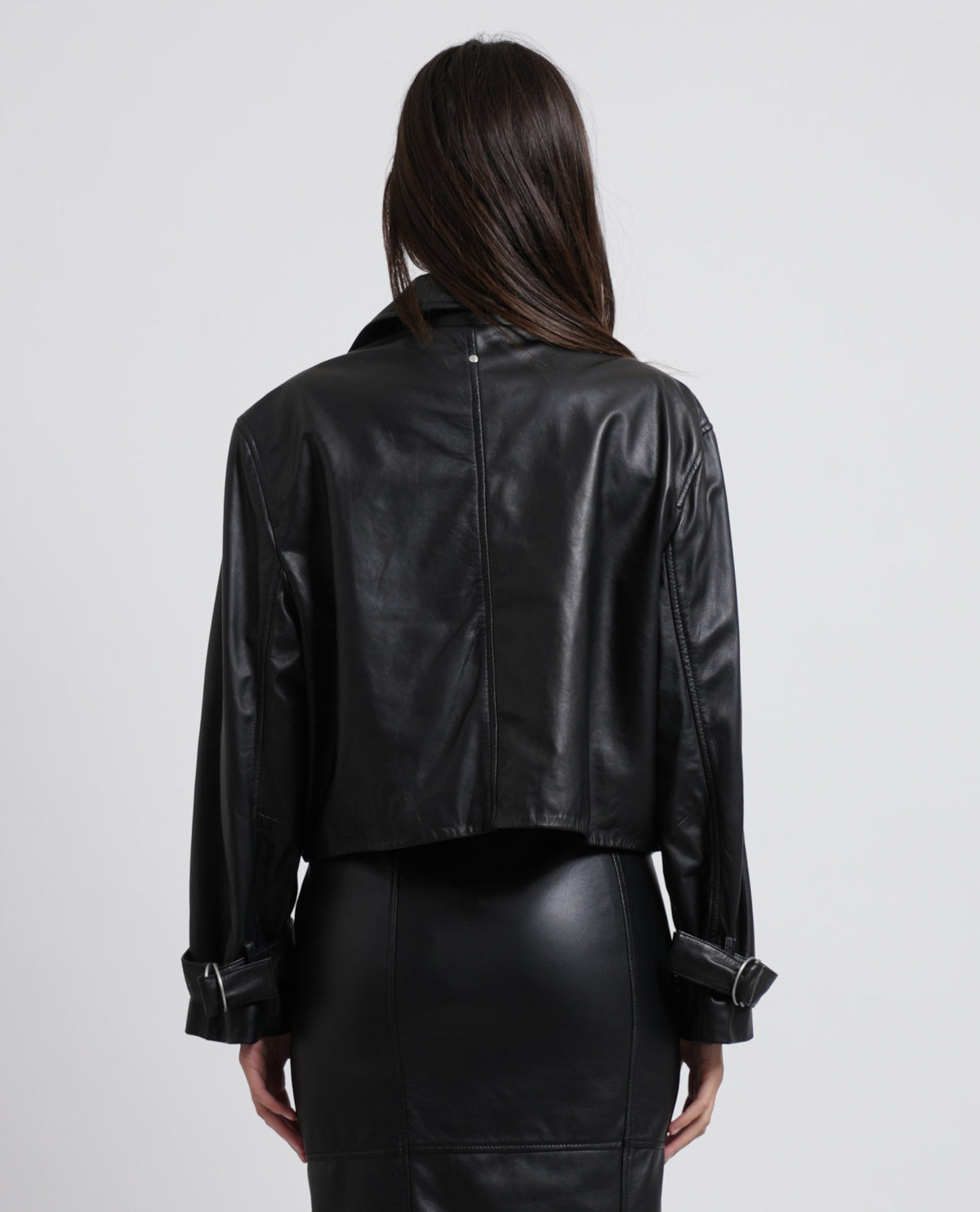 Giubbotto regular fit Armani donna in pelle 