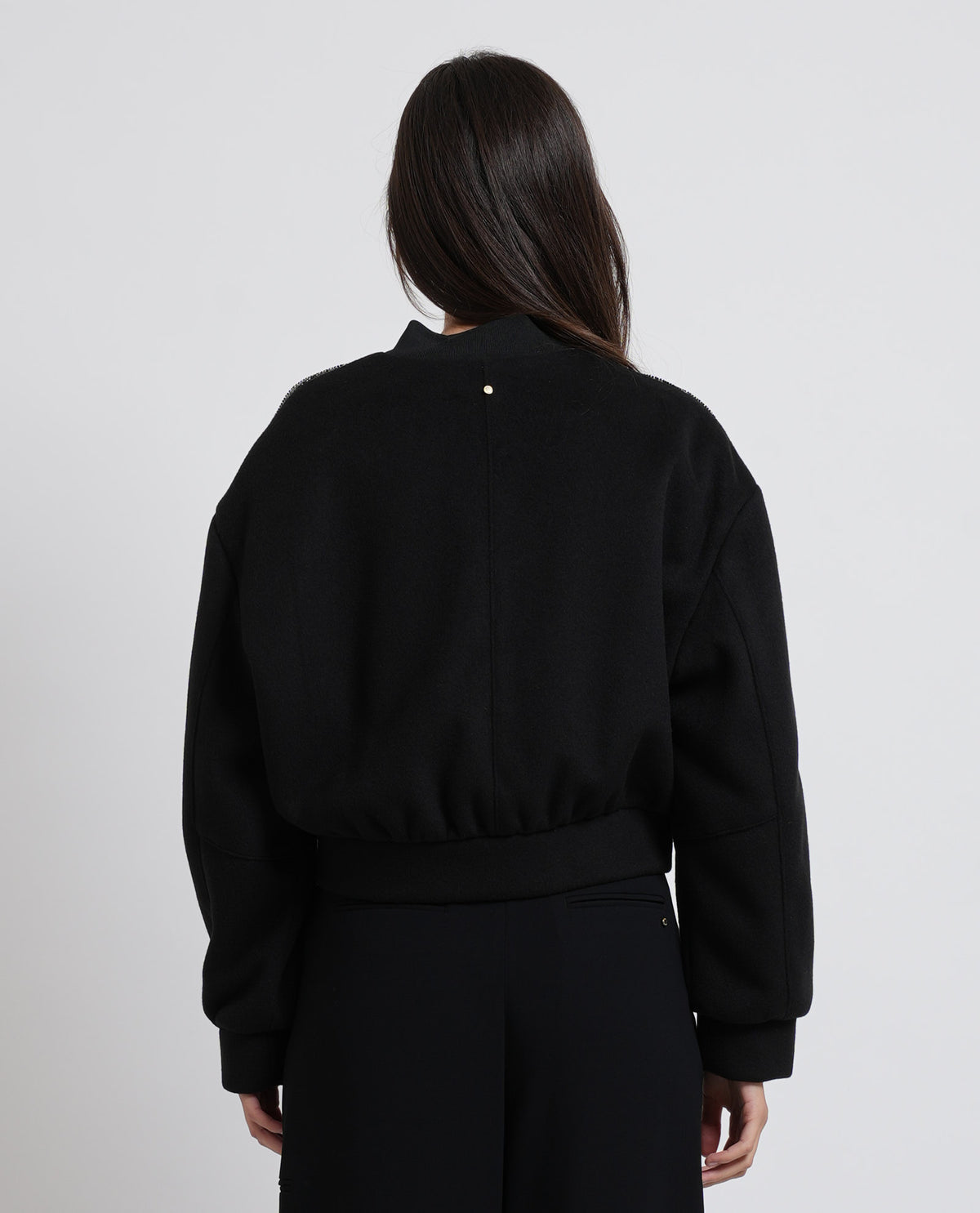 Giubbotto donna Armani con paillettes fullzip 