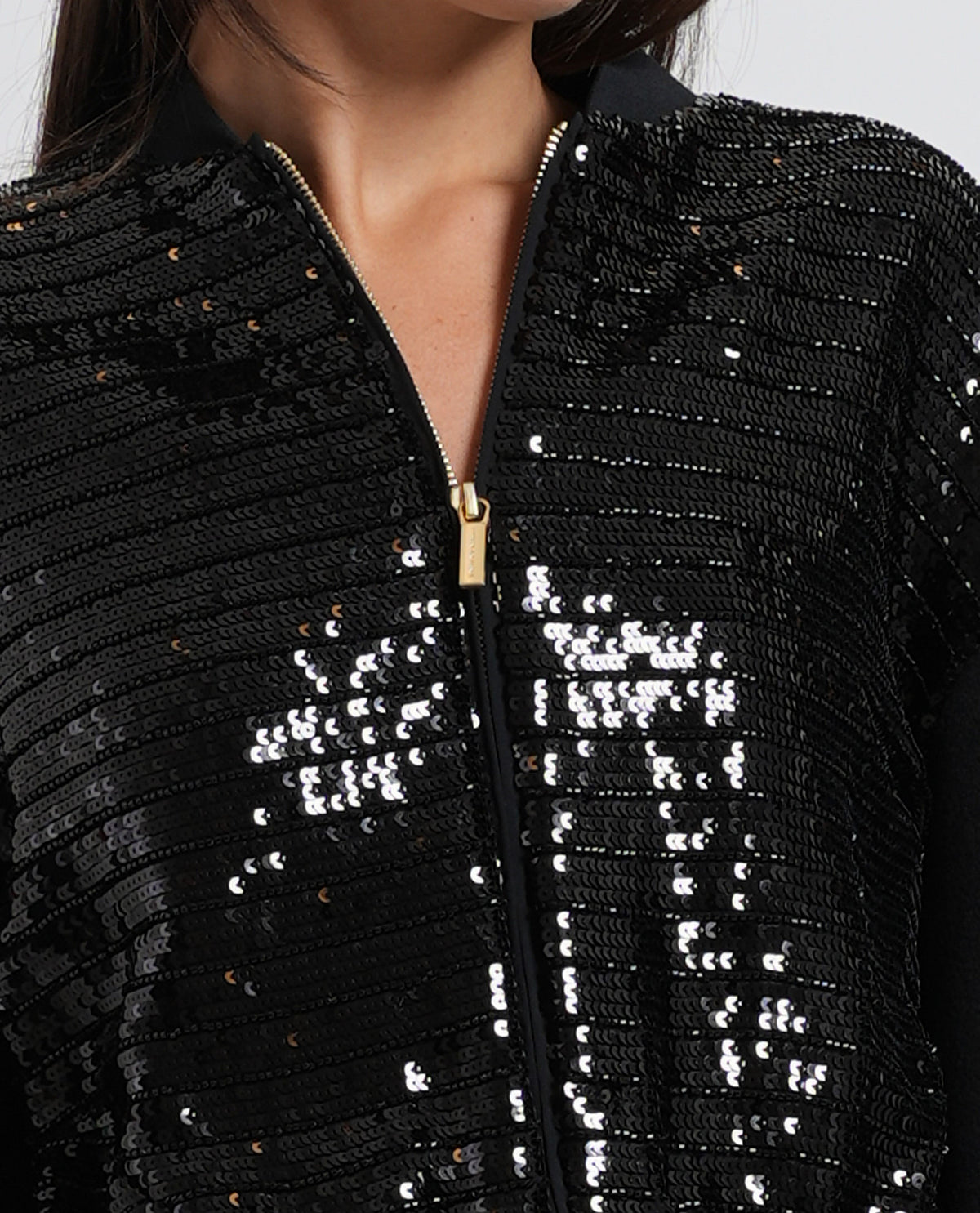 Giubbotto donna Armani con paillettes fullzip 
