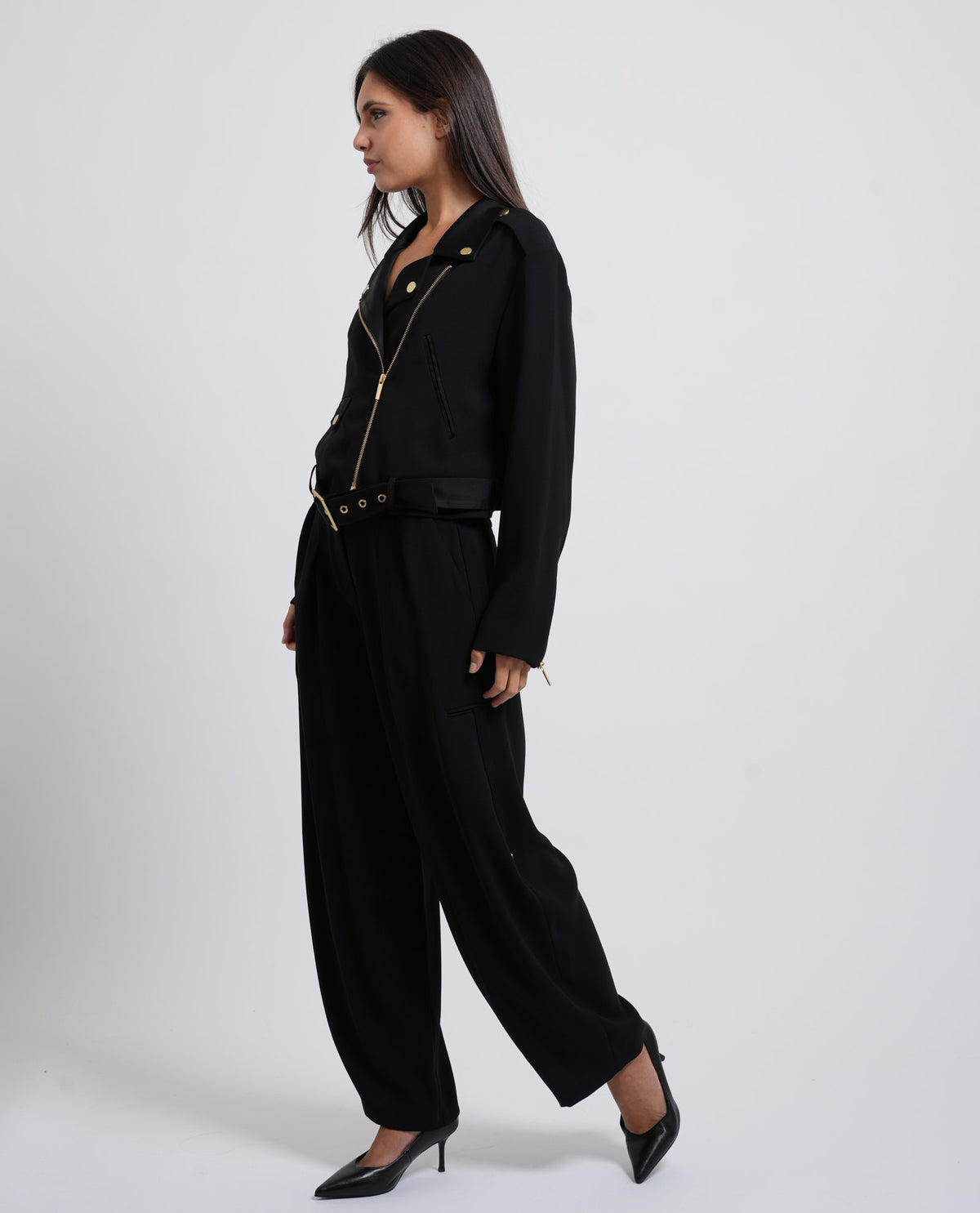 Pantaloni a garmba larga AX con pinces 