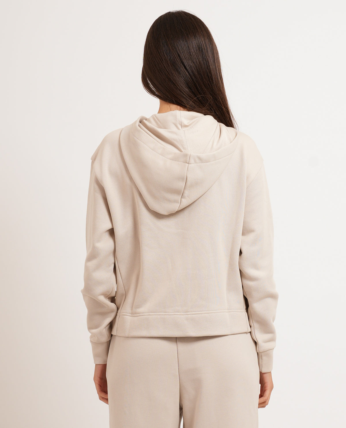 Felpa donna AX in cotone con cappuccio 