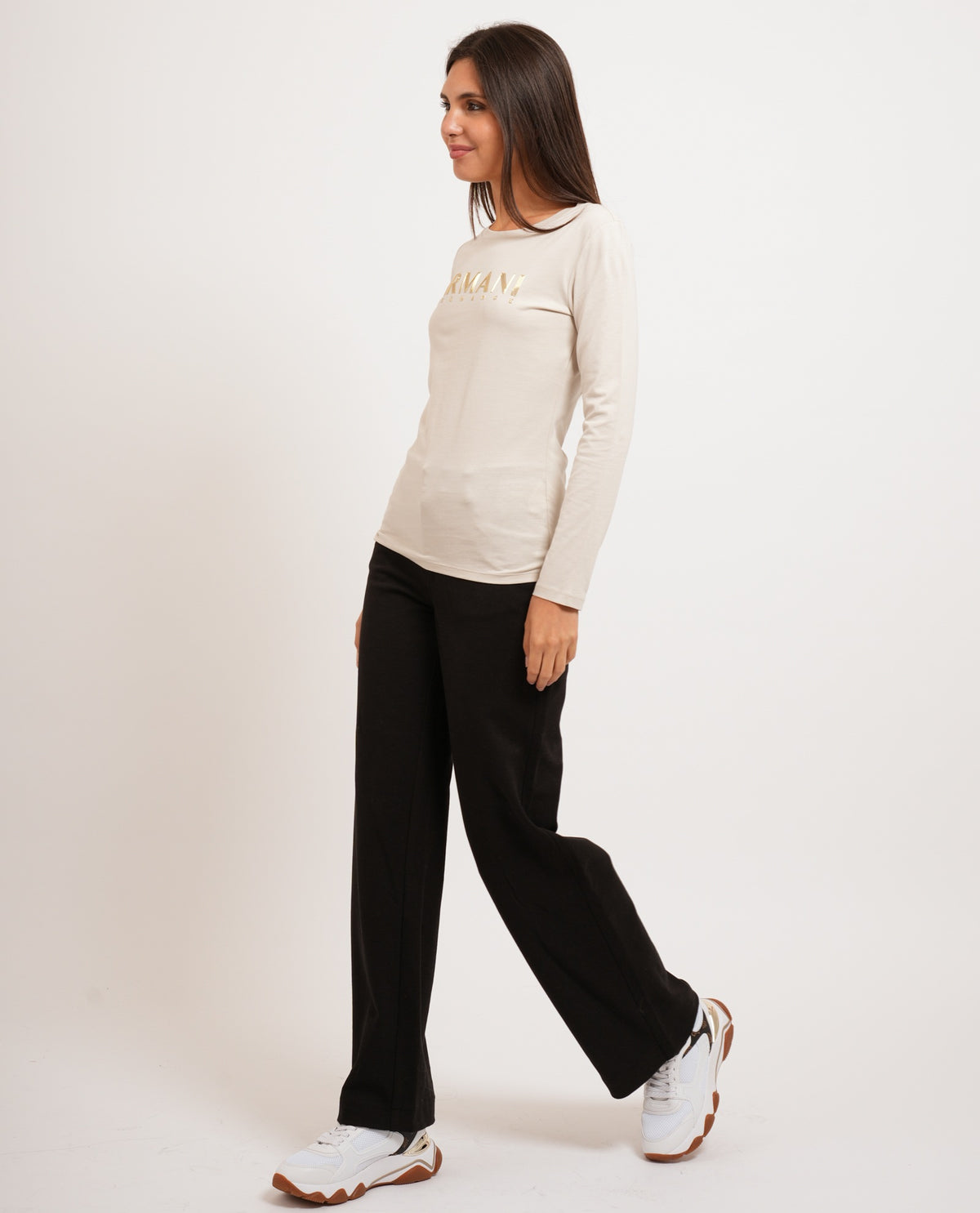 T-shirt donna AX in jersey di cotone 