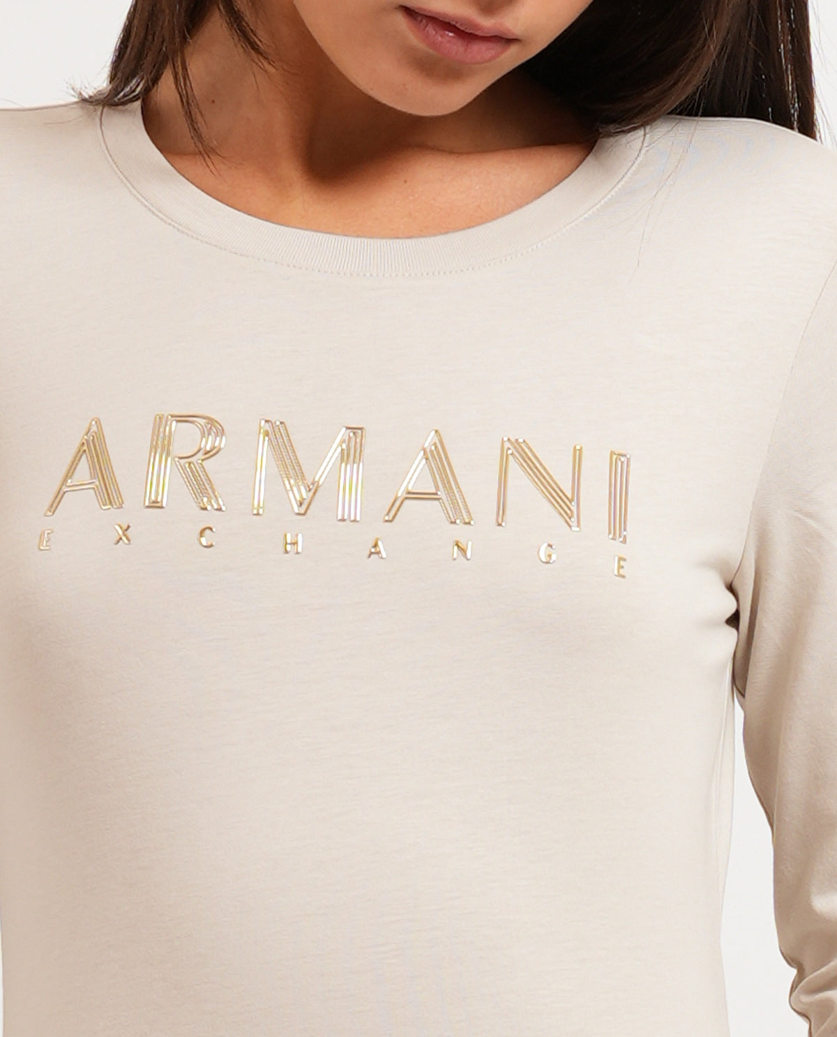 T-shirt donna AX in jersey di cotone 