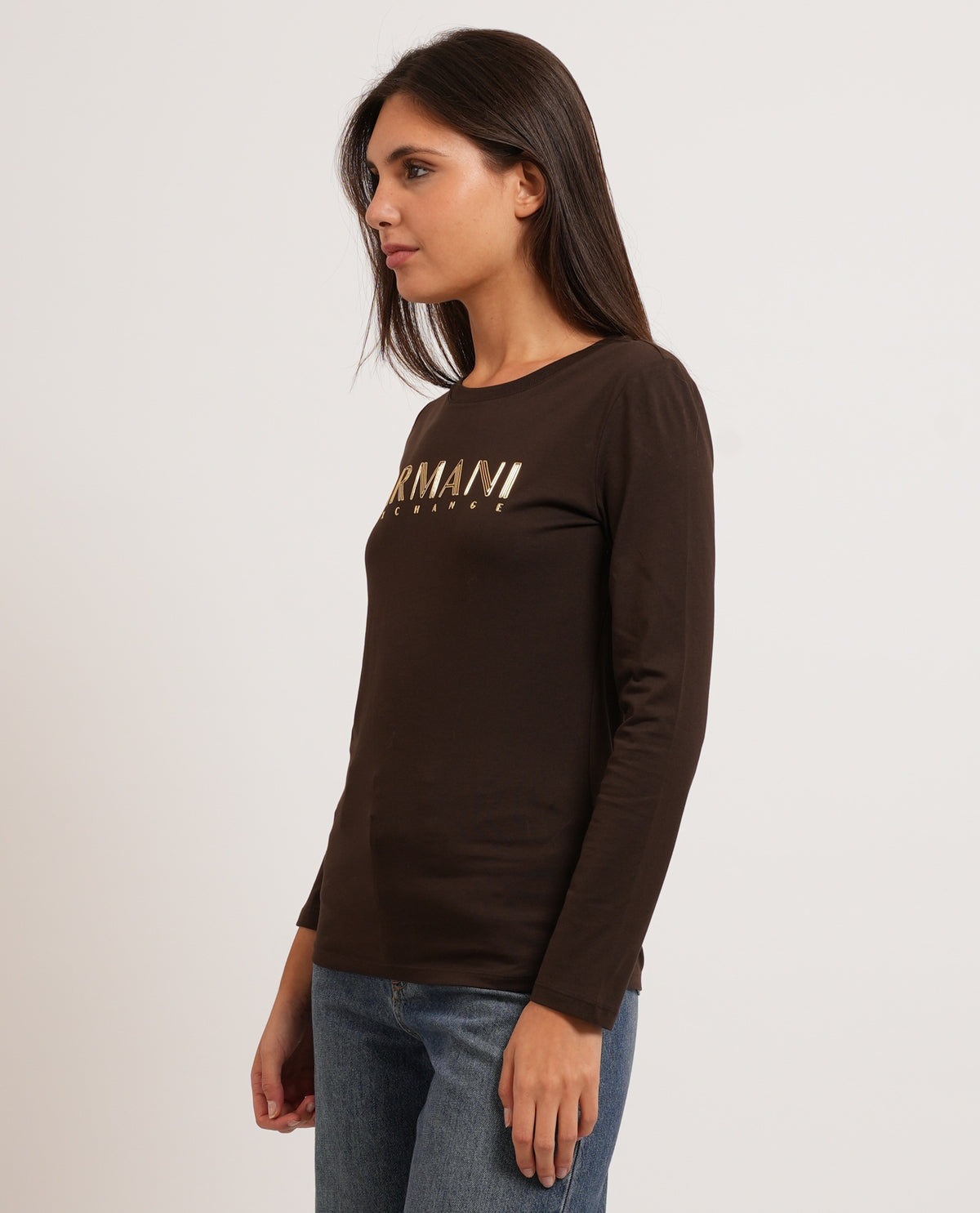 T-shirt donna AX in jersey di cotone 