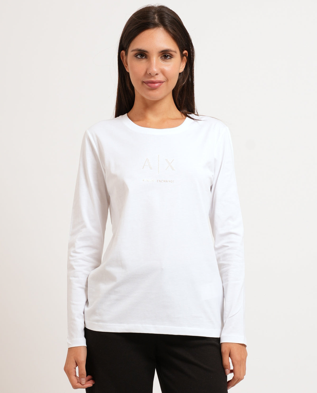 T-shirt donna Armani Exchange maniche lunghe 