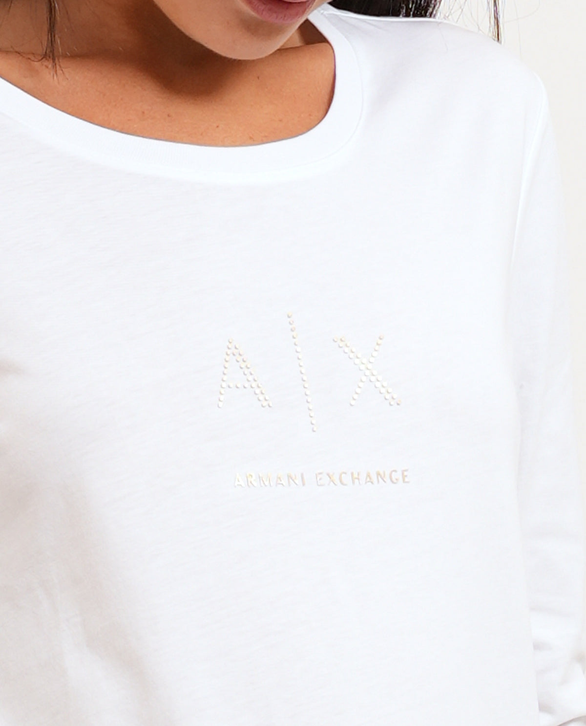 T-shirt donna Armani Exchange maniche lunghe 