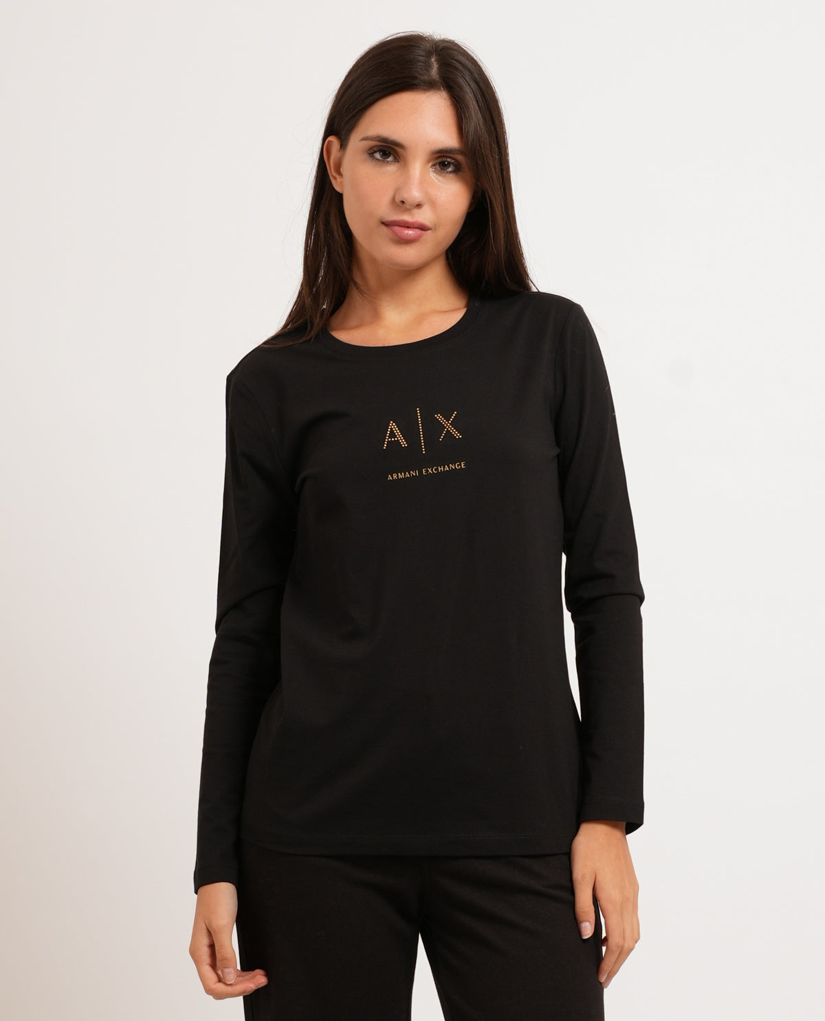 T-shirt donna Armani Exchange maniche lunghe 