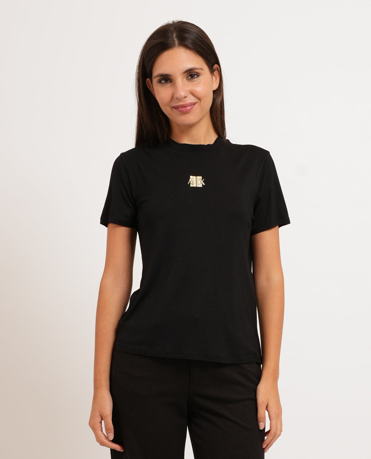 T-shirt donna AX con logo frontale 