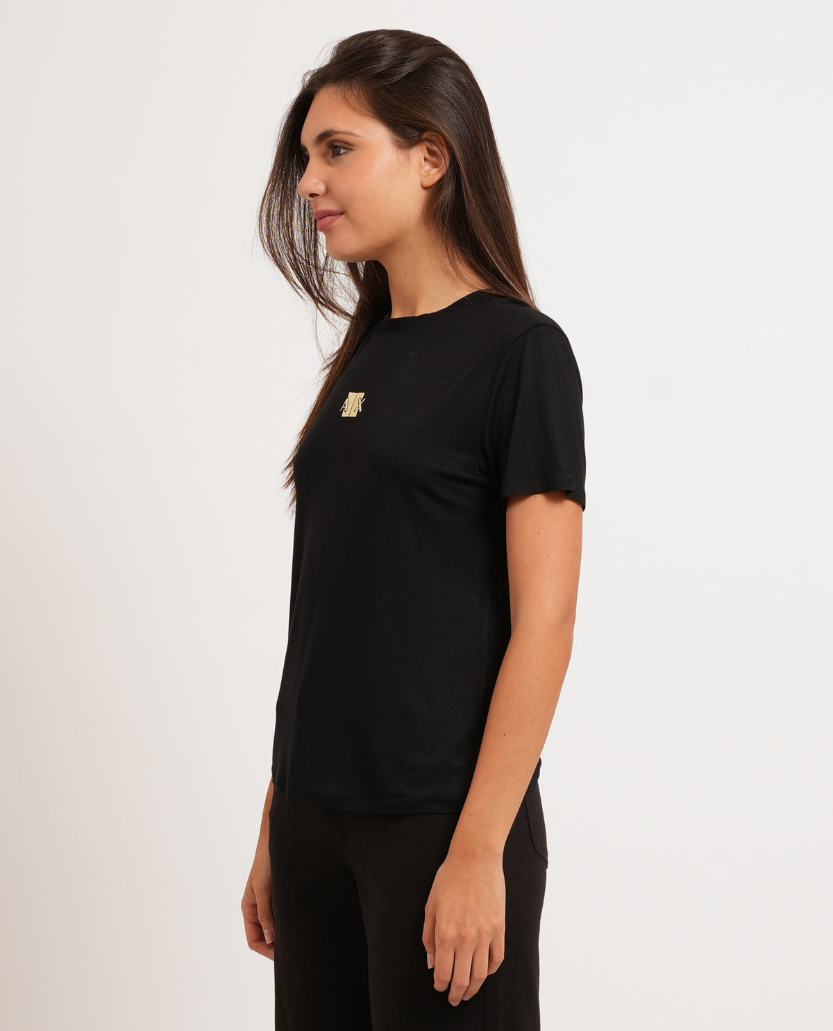 T-shirt donna AX con logo frontale 