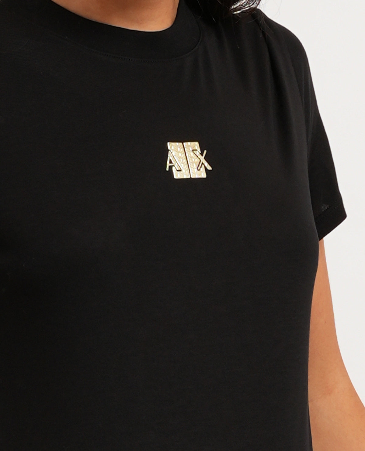 T-shirt donna AX con logo frontale 