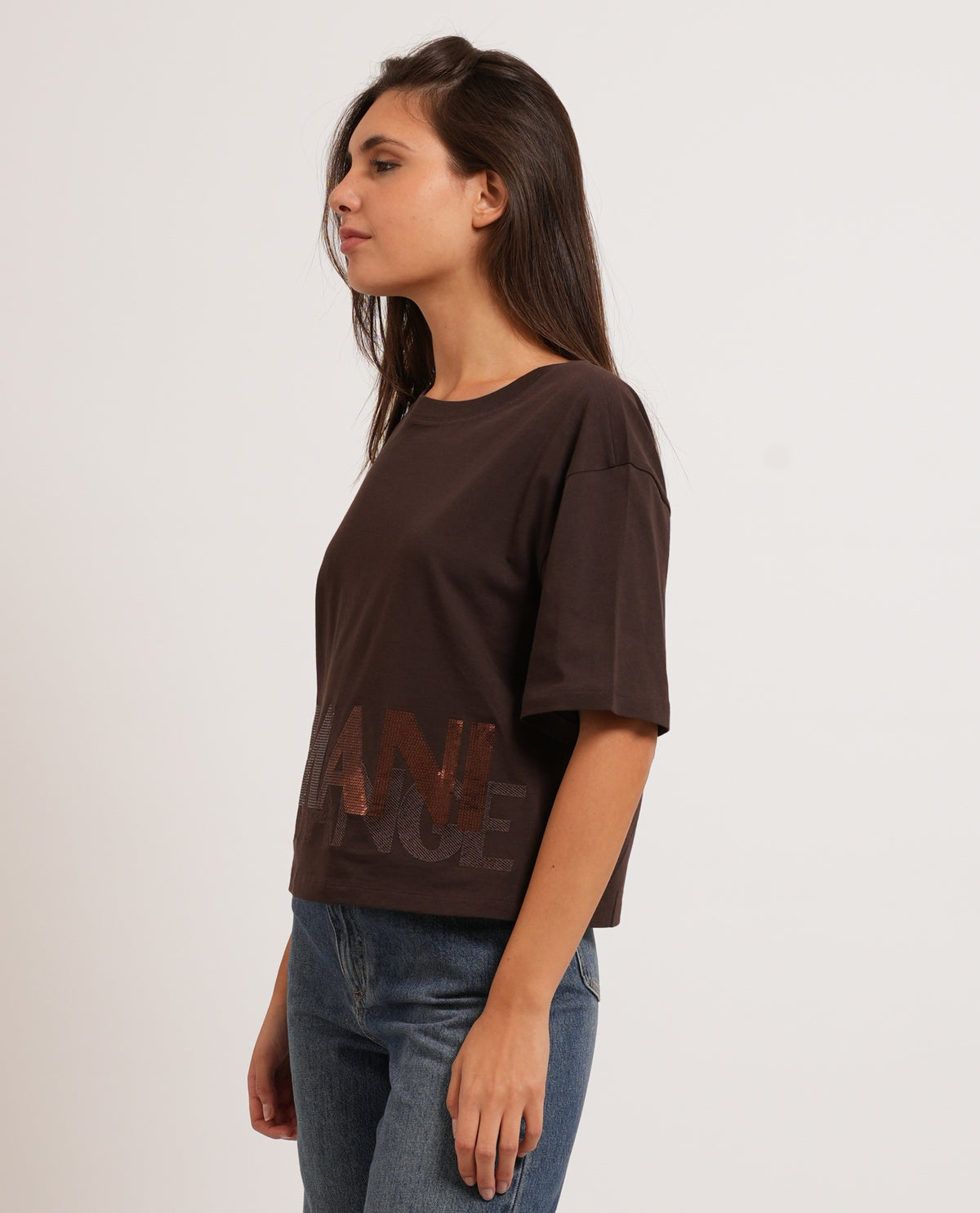 T-shirt donna AX taglio cropped 
