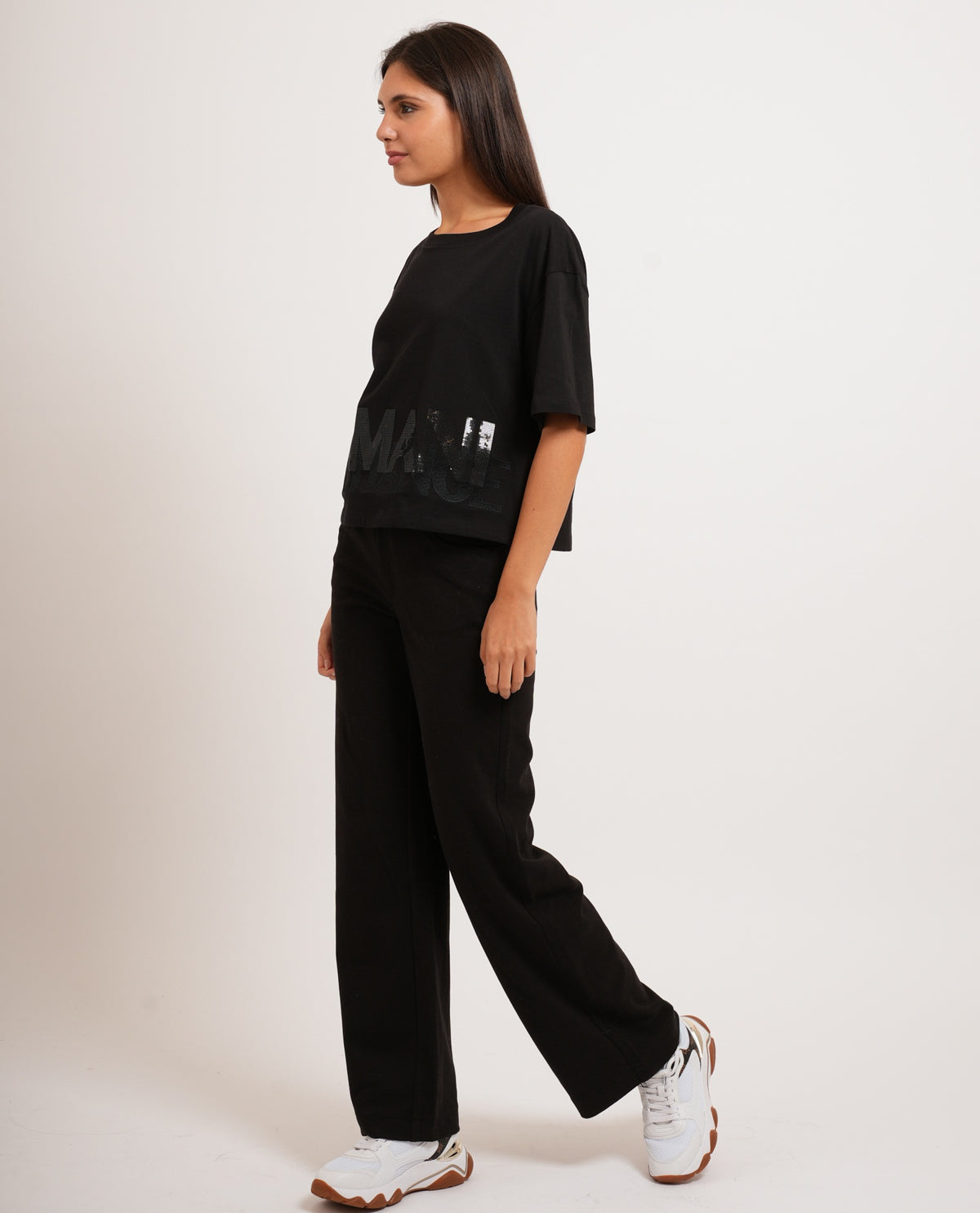 T-shirt donna AX taglio cropped 