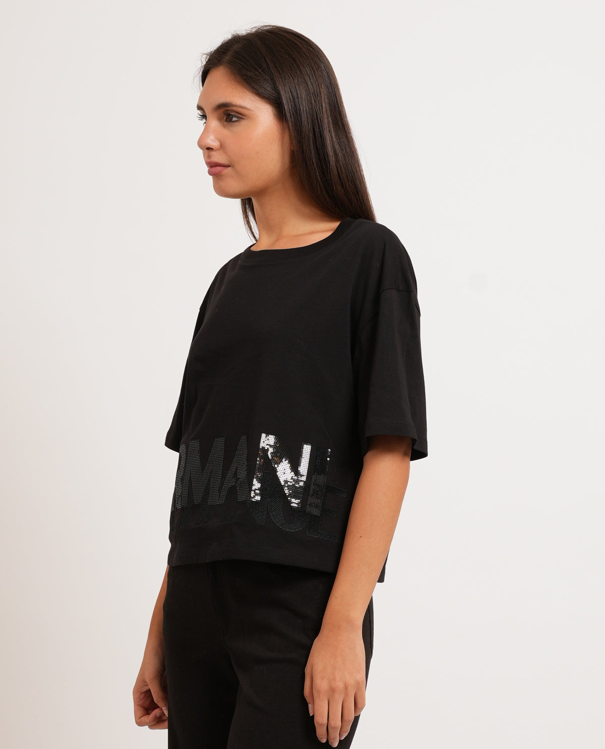 T-shirt donna AX taglio cropped 