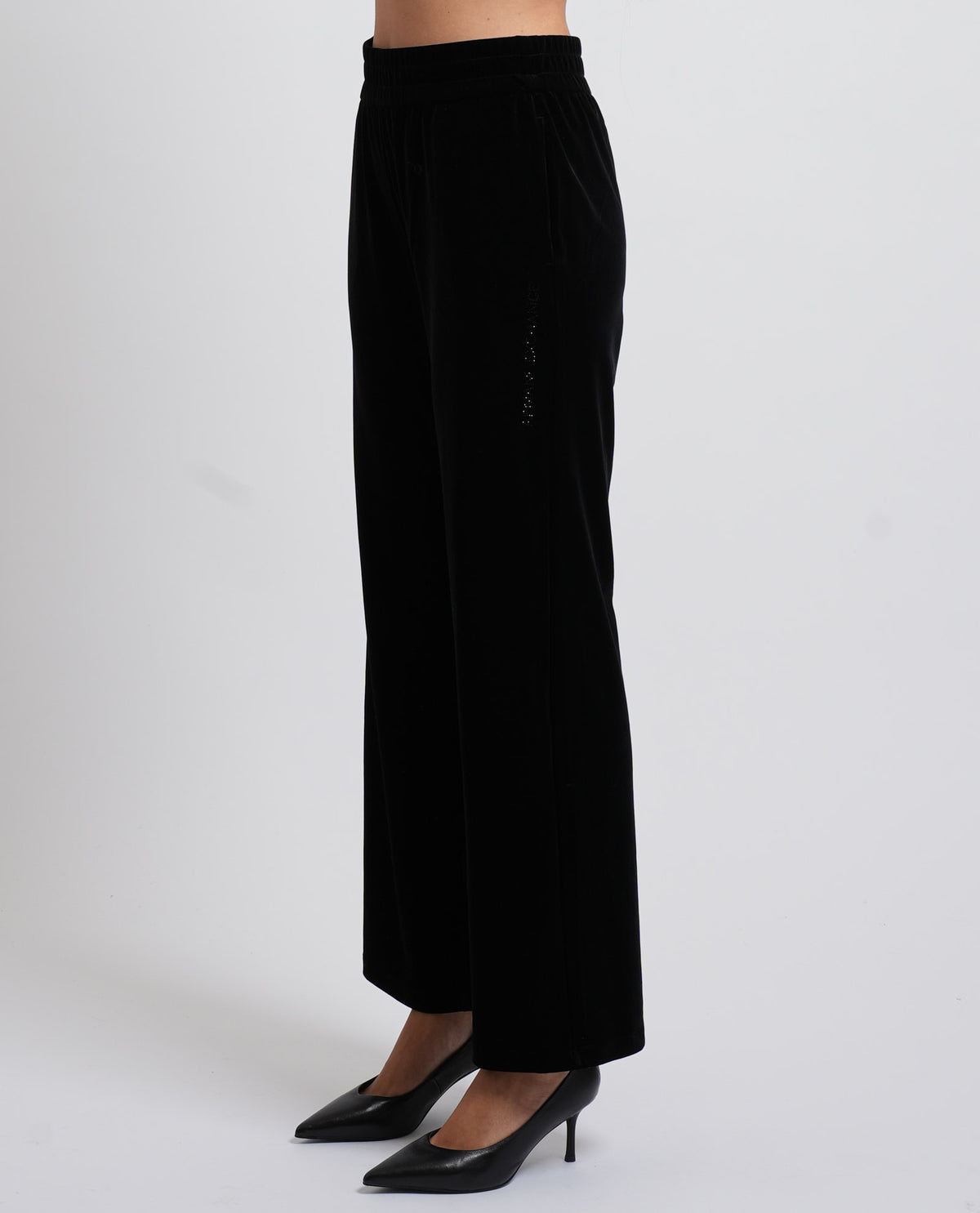 Pantaloni donna AX in velluto con vita elastica 