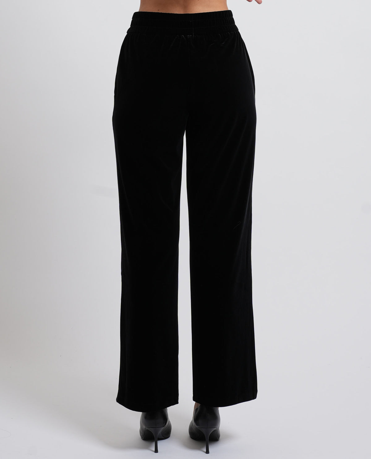Pantaloni donna AX in velluto con vita elastica 