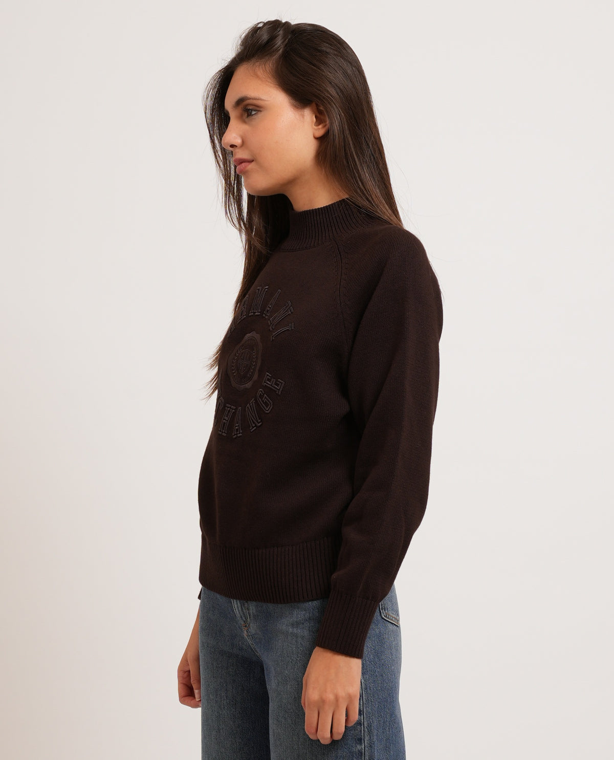 Pullover donna Armani crossover girocollo 
