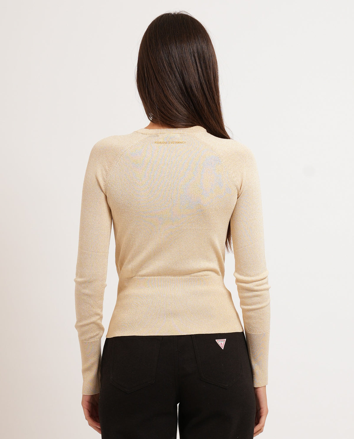 Pullover girocollo Armani Exchange in viscosa 