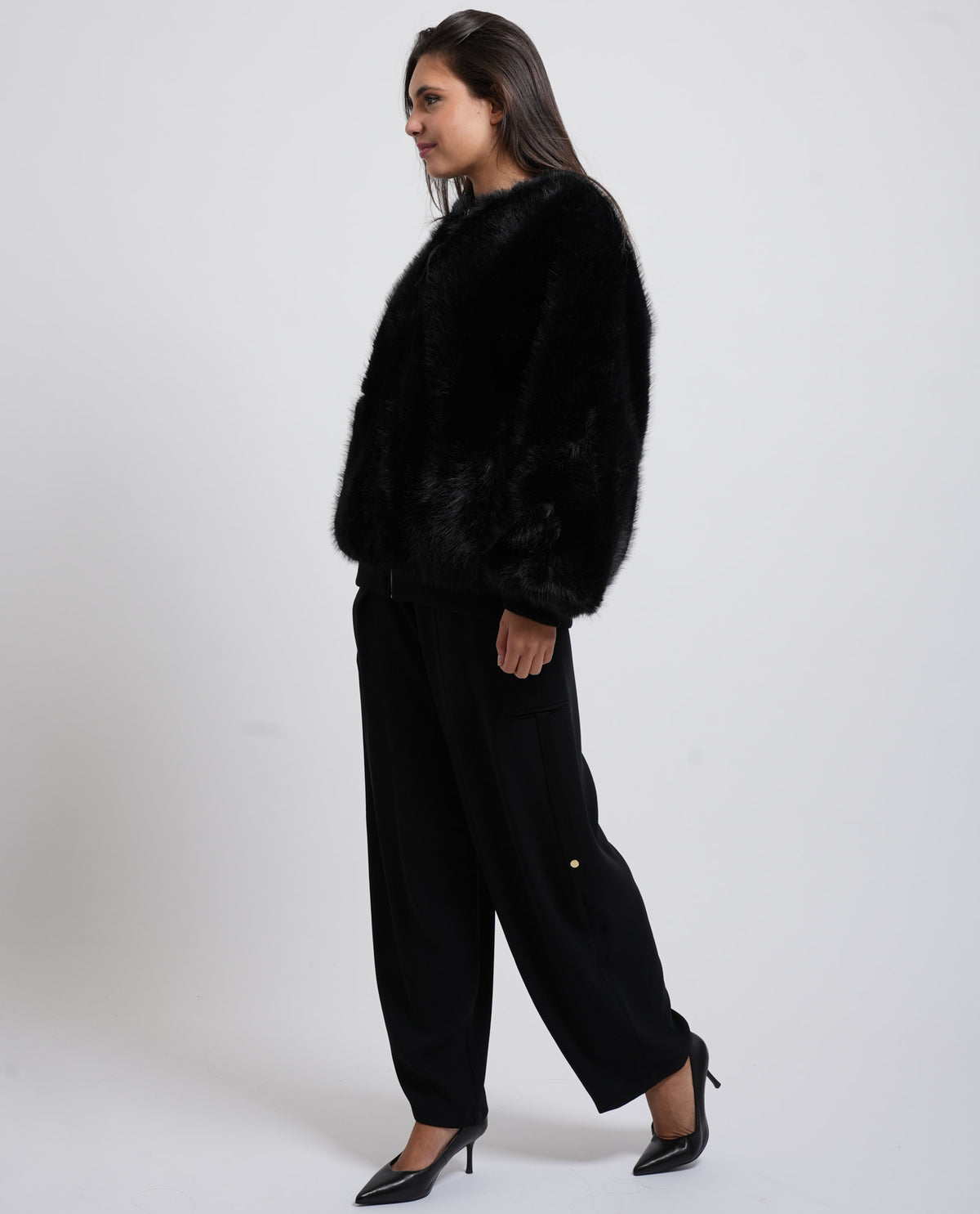Giubbotto bomber donna AX in ecopelliccia 