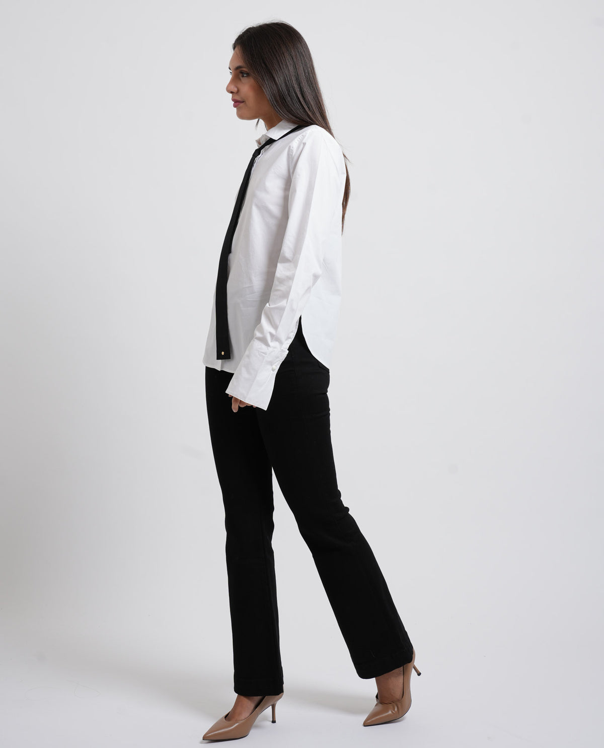 Camicia donna Armani in popeline di cotone 