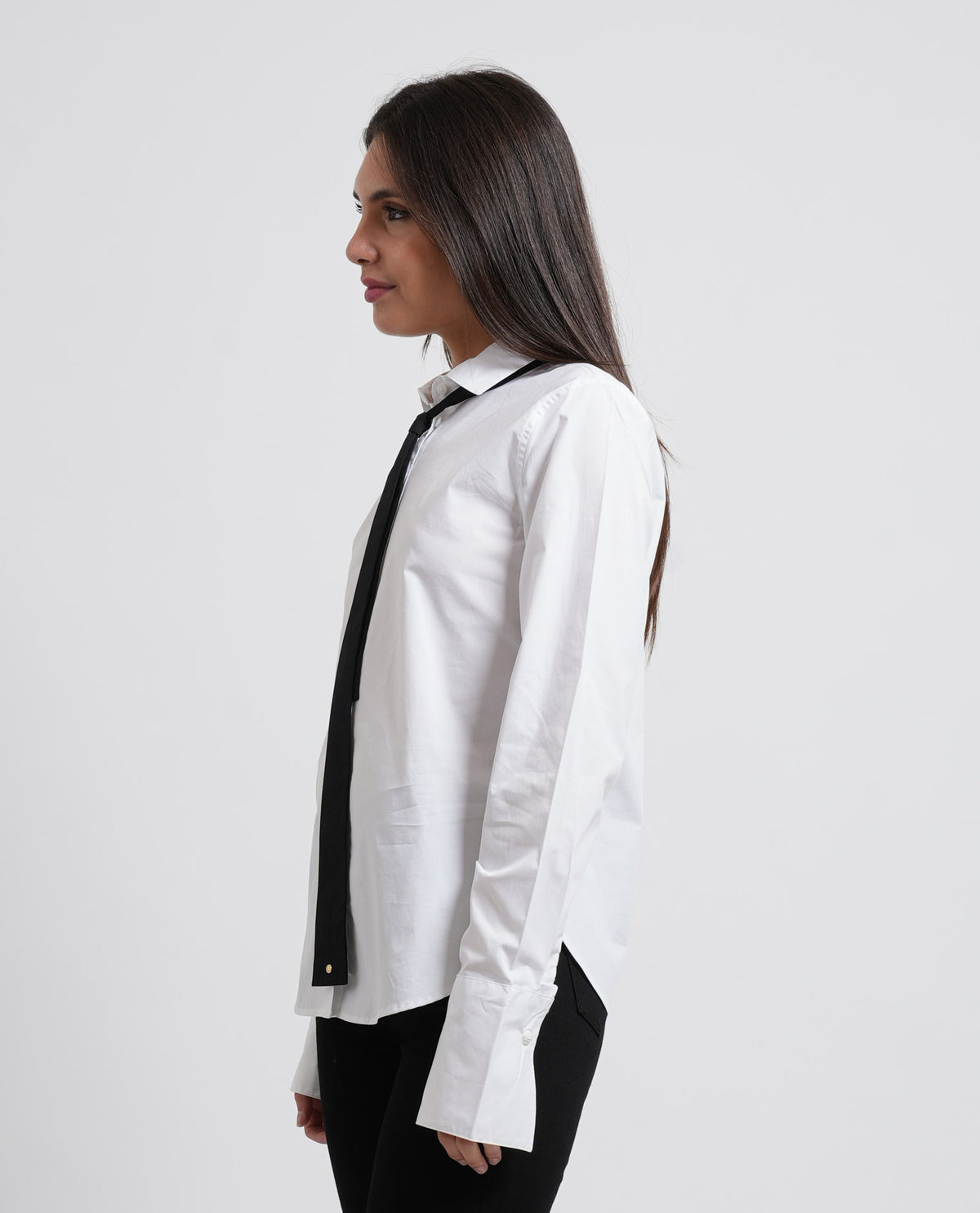 Camicia donna Armani in popeline di cotone 