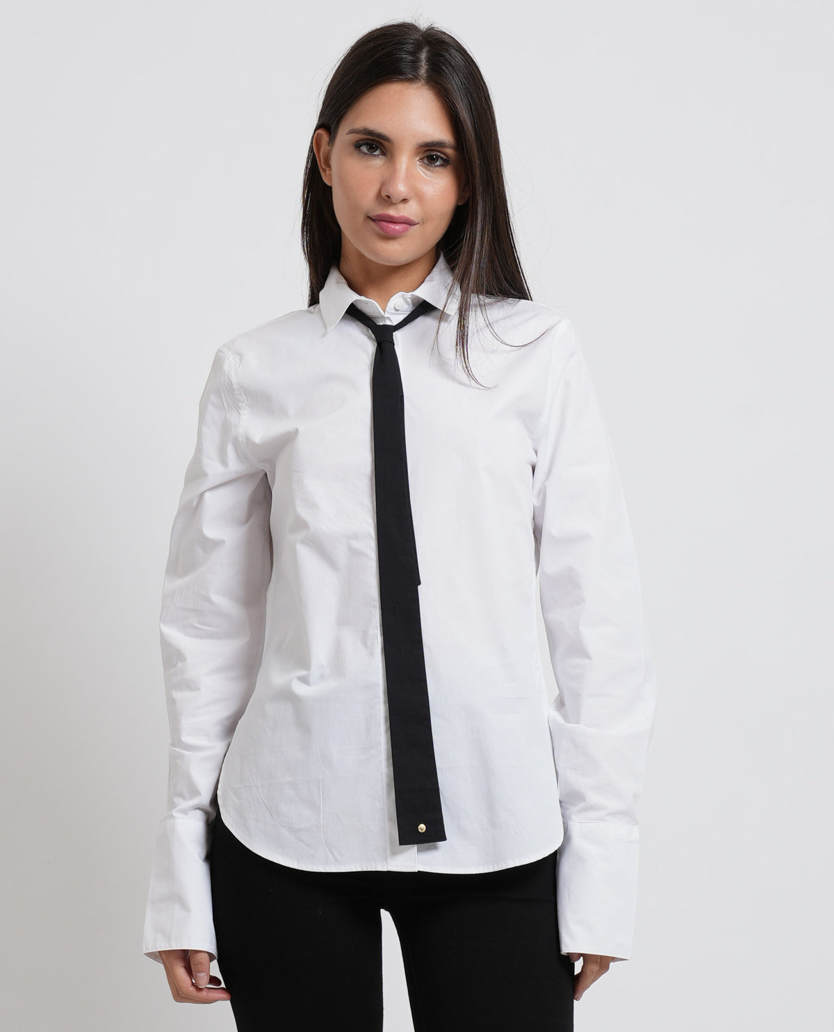 Camicia donna Armani in popeline di cotone 