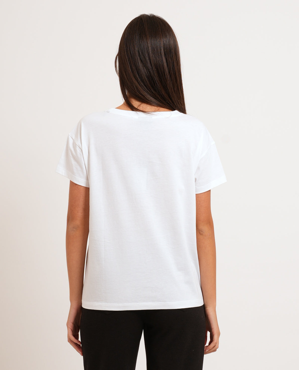 T-shirt donna AX logo glitter 