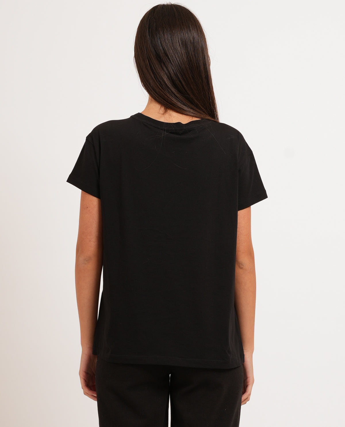 T-shirt donna AX logo glitter 