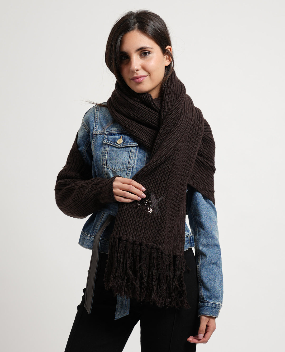 Sciarpa donna Armani Exchange in maglia 