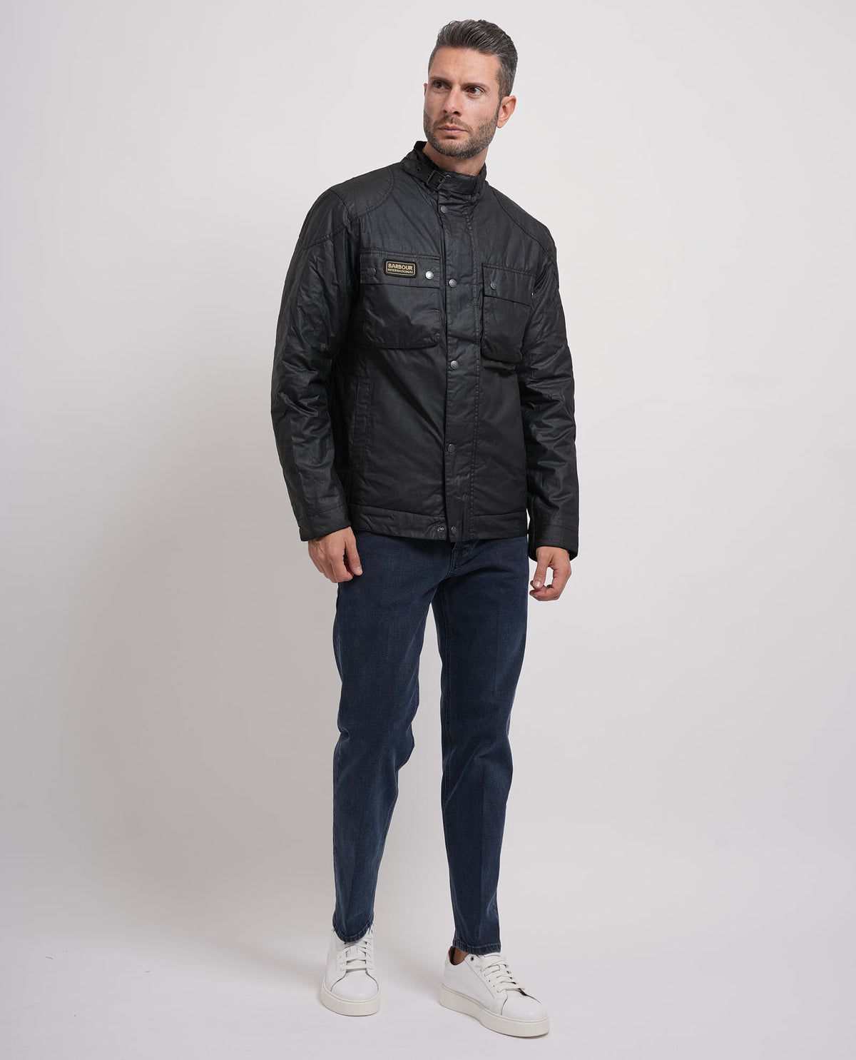 Giubbotto uomo Barbour con bottoni 