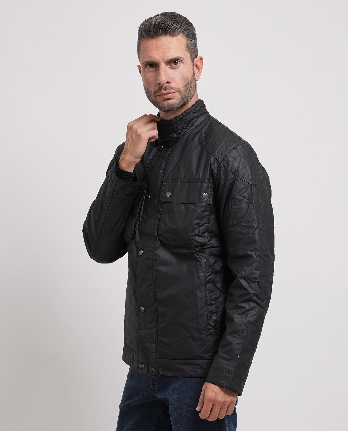 Giubbotto uomo Barbour uomo con bottoni 