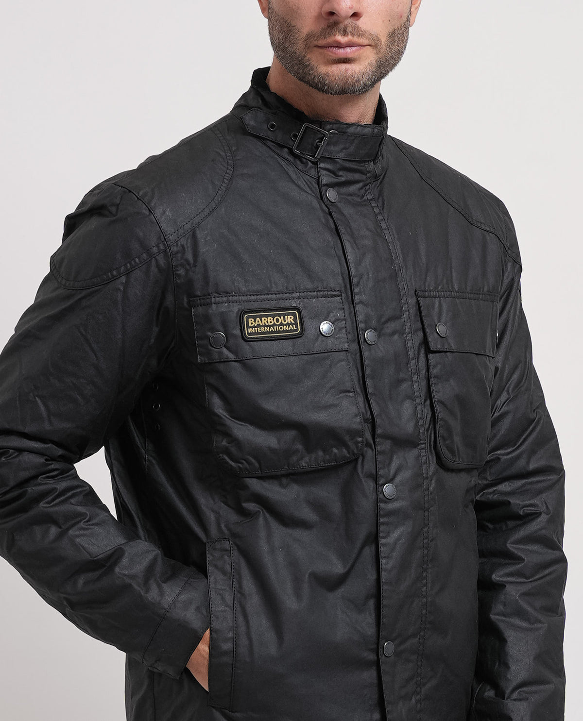 Giubbotto uomo Barbour uomo con bottoni 