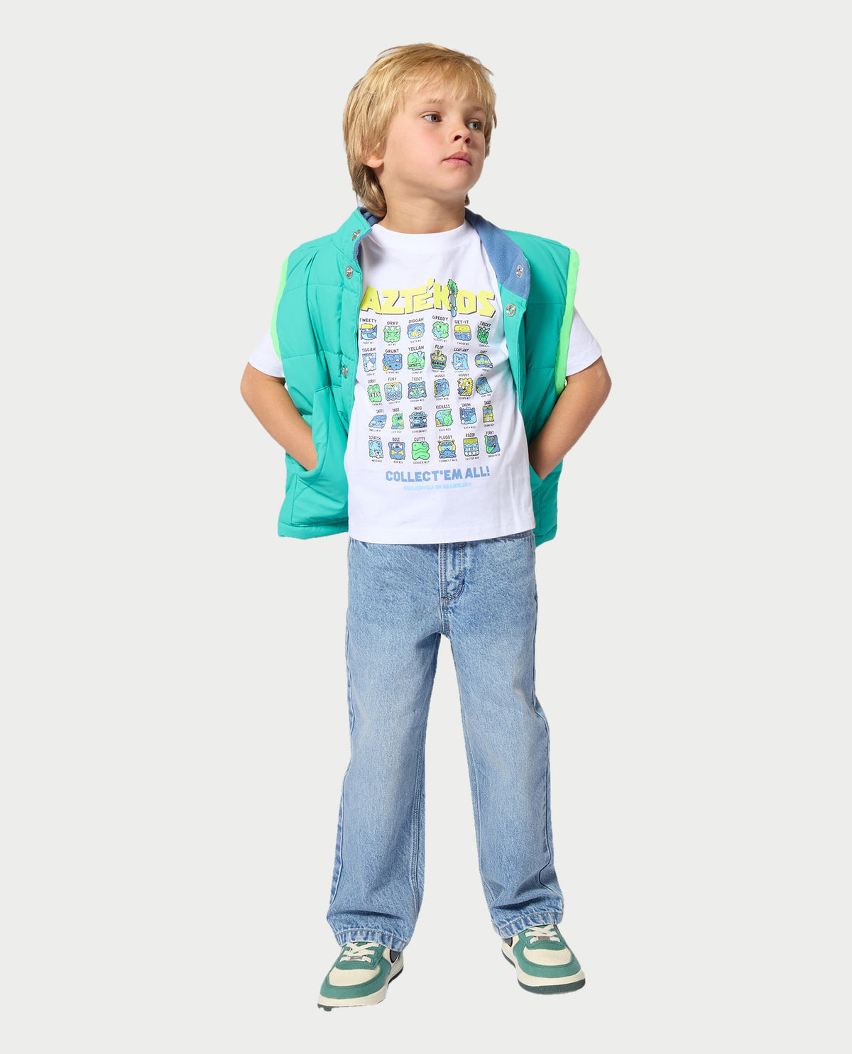 T-shirt bambino Billieblush con stampa fantasia 