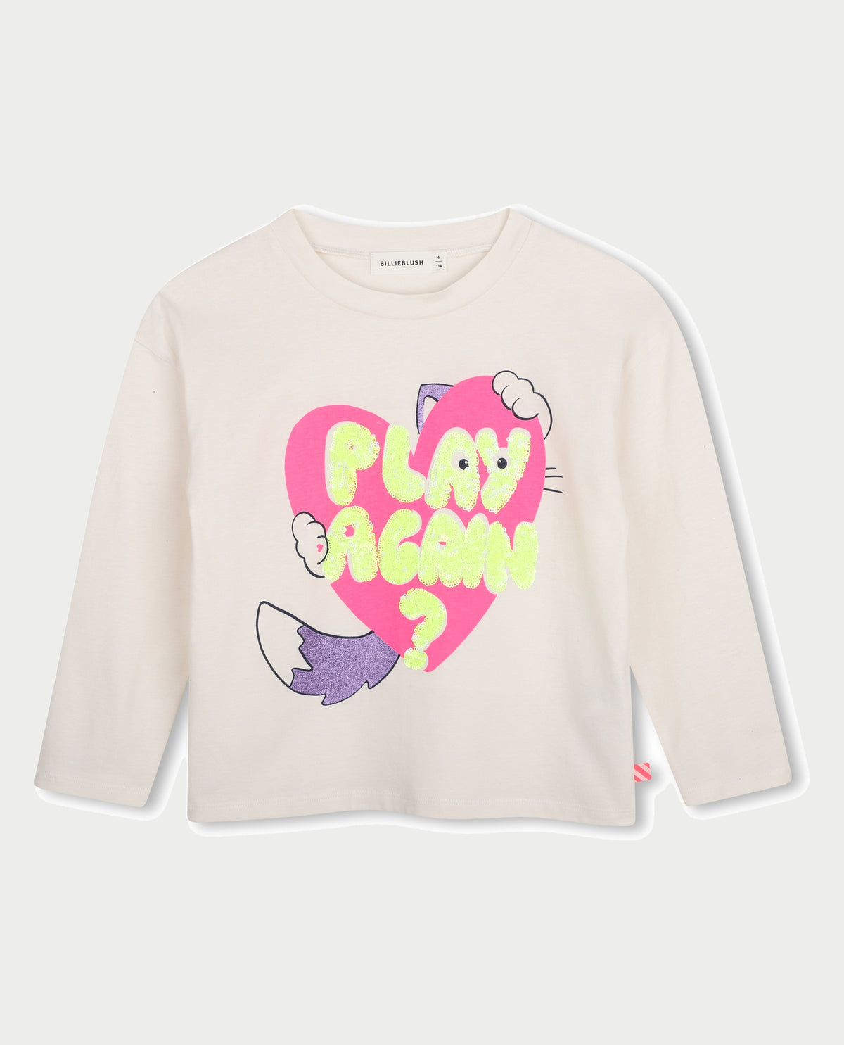 Maglia a manica lunga Billieblush bambina con paillettes 
