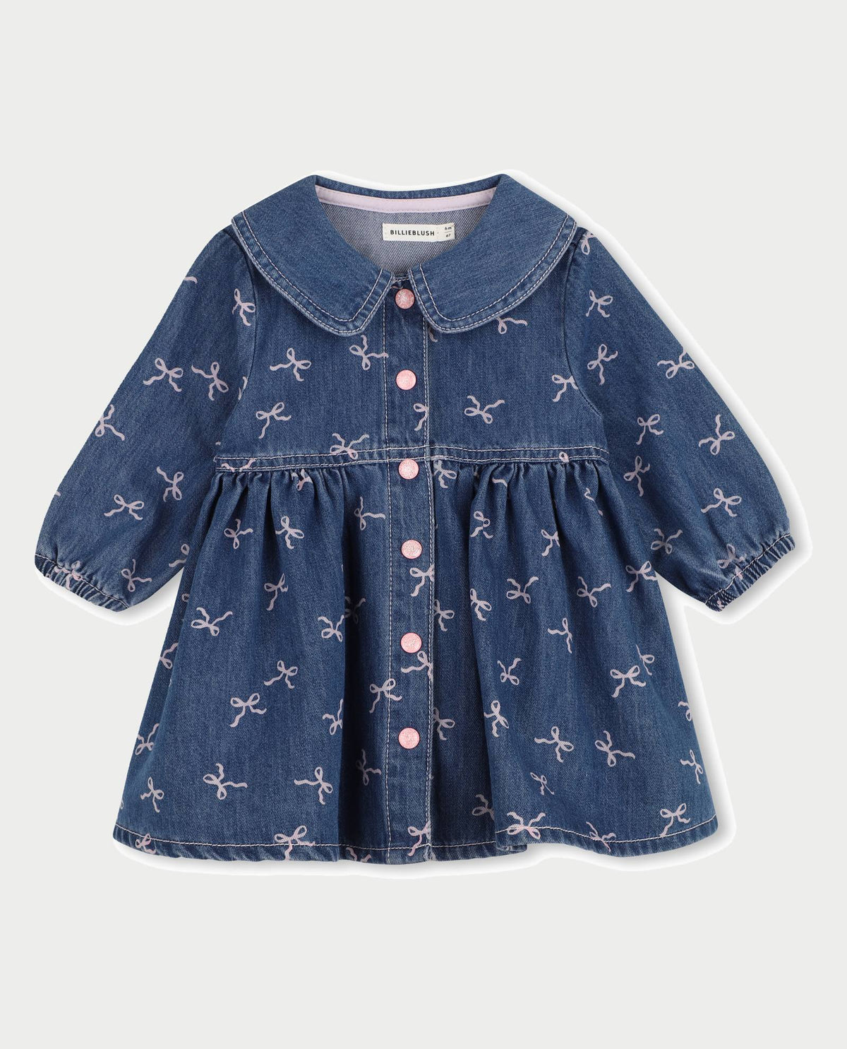 Abito in denim scuro Billieblush bambina 