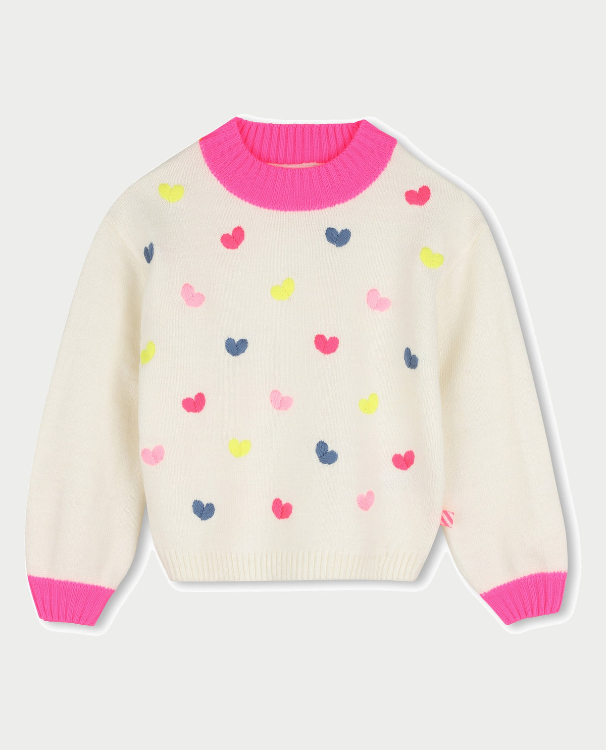 Maglione in maglia bambina Billieblush con ricami 