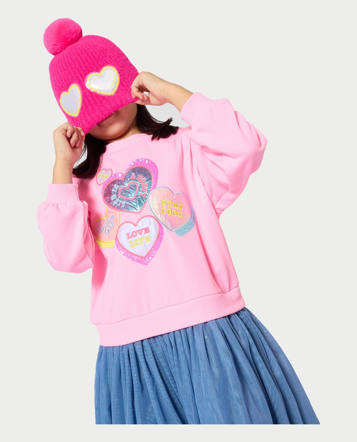 Cappello bambina Billieblush con pom-pom 