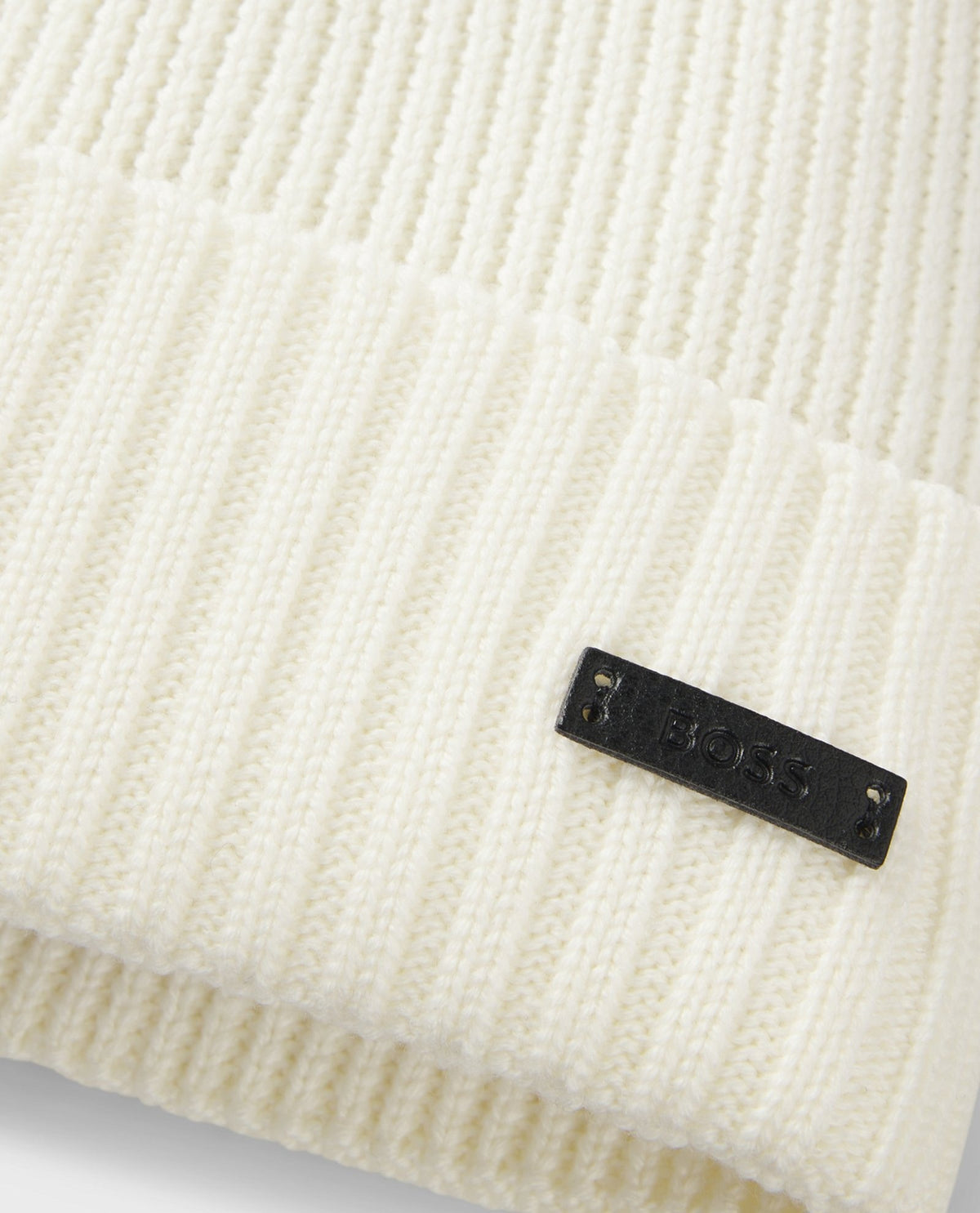 Cappello Fati uomo Boss nero in lana vergine 