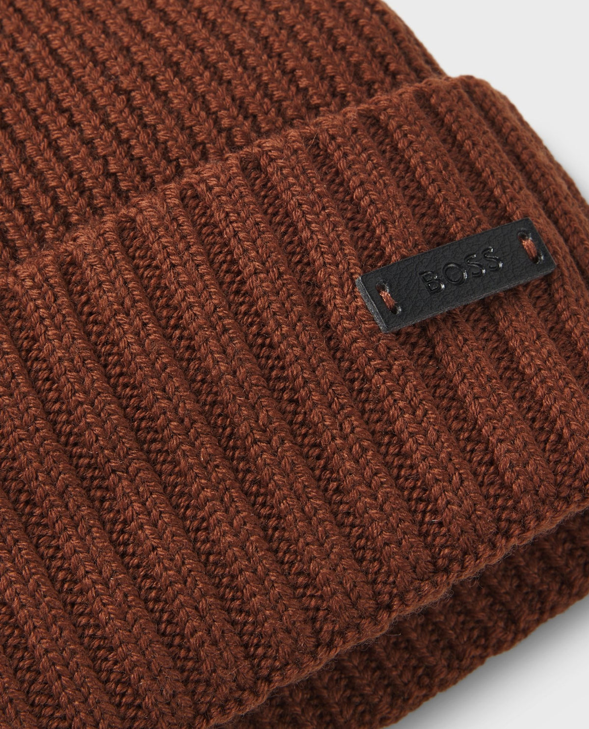 Cappello Fati uomo Boss nero in lana vergine 