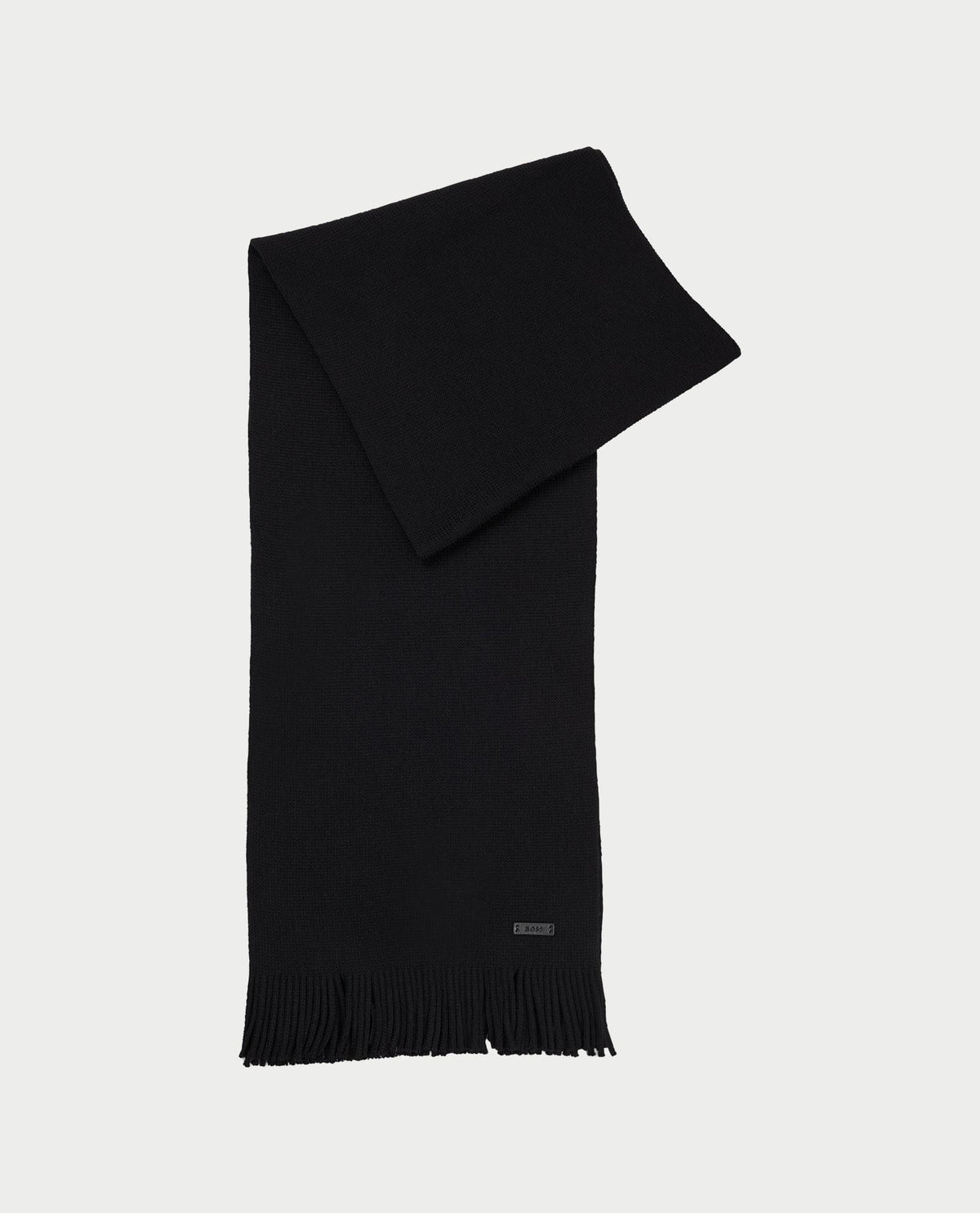 Sciarpa Boss in misto lana con logo 