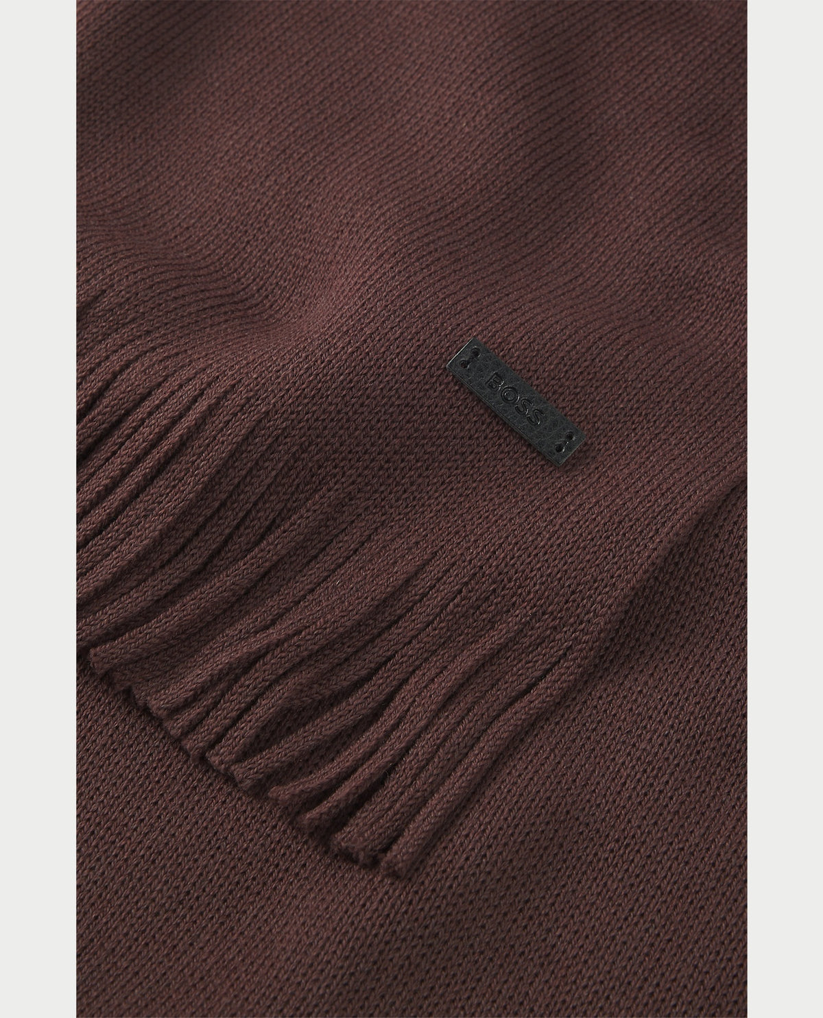 Sciarpa Boss in misto lana con logo 