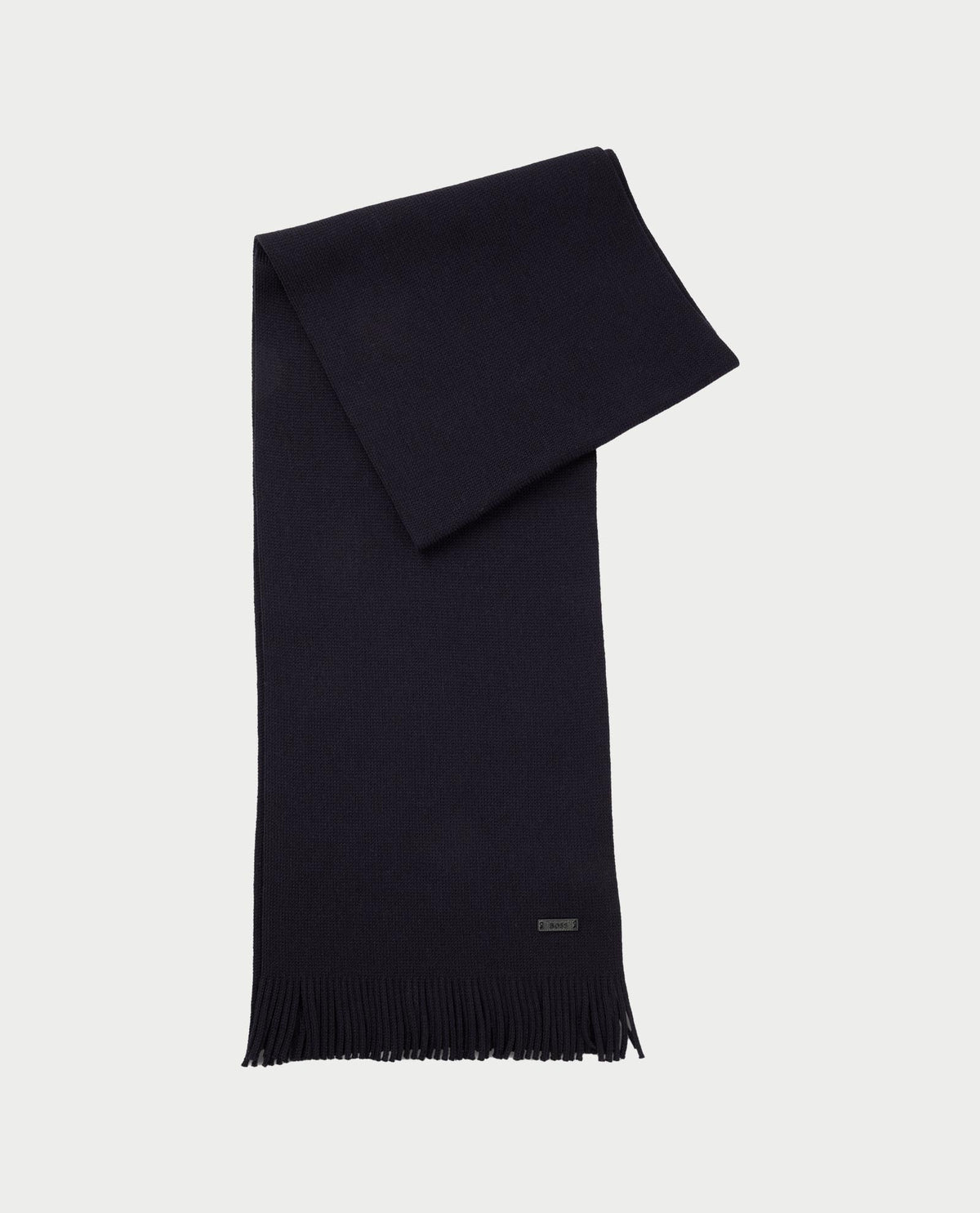 Sciarpa Boss in misto lana con logo 
