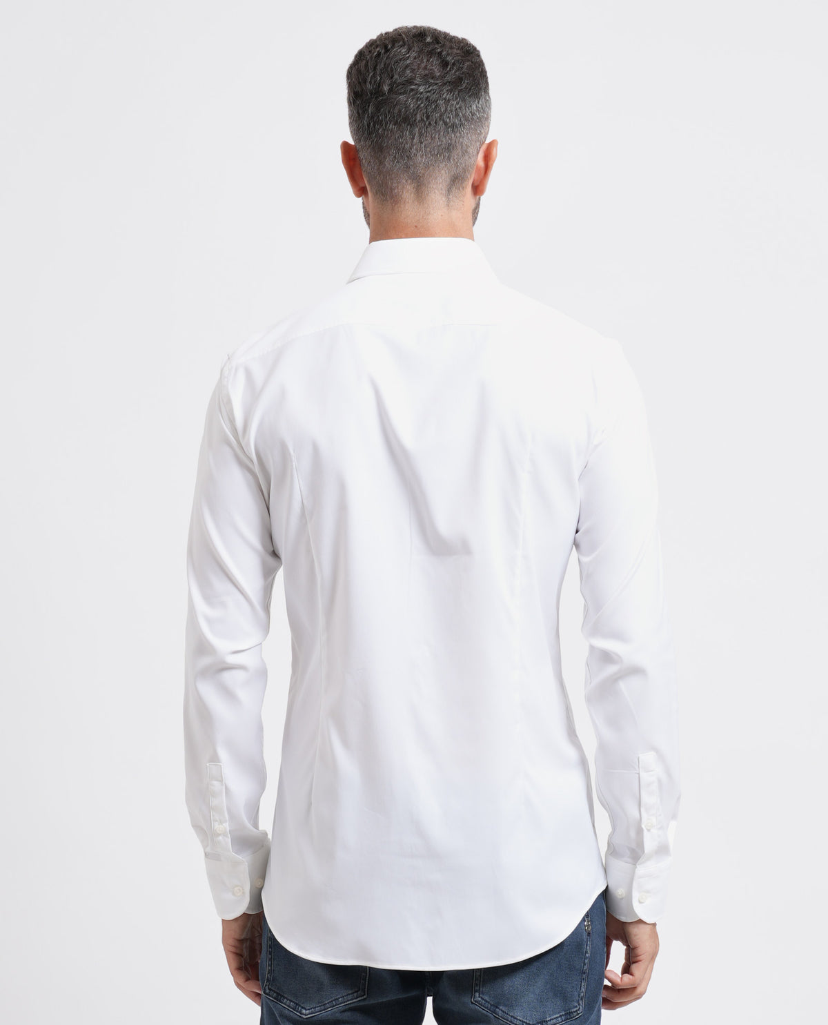 Camicia uomo Boss slim fit in twill elasticizzato 